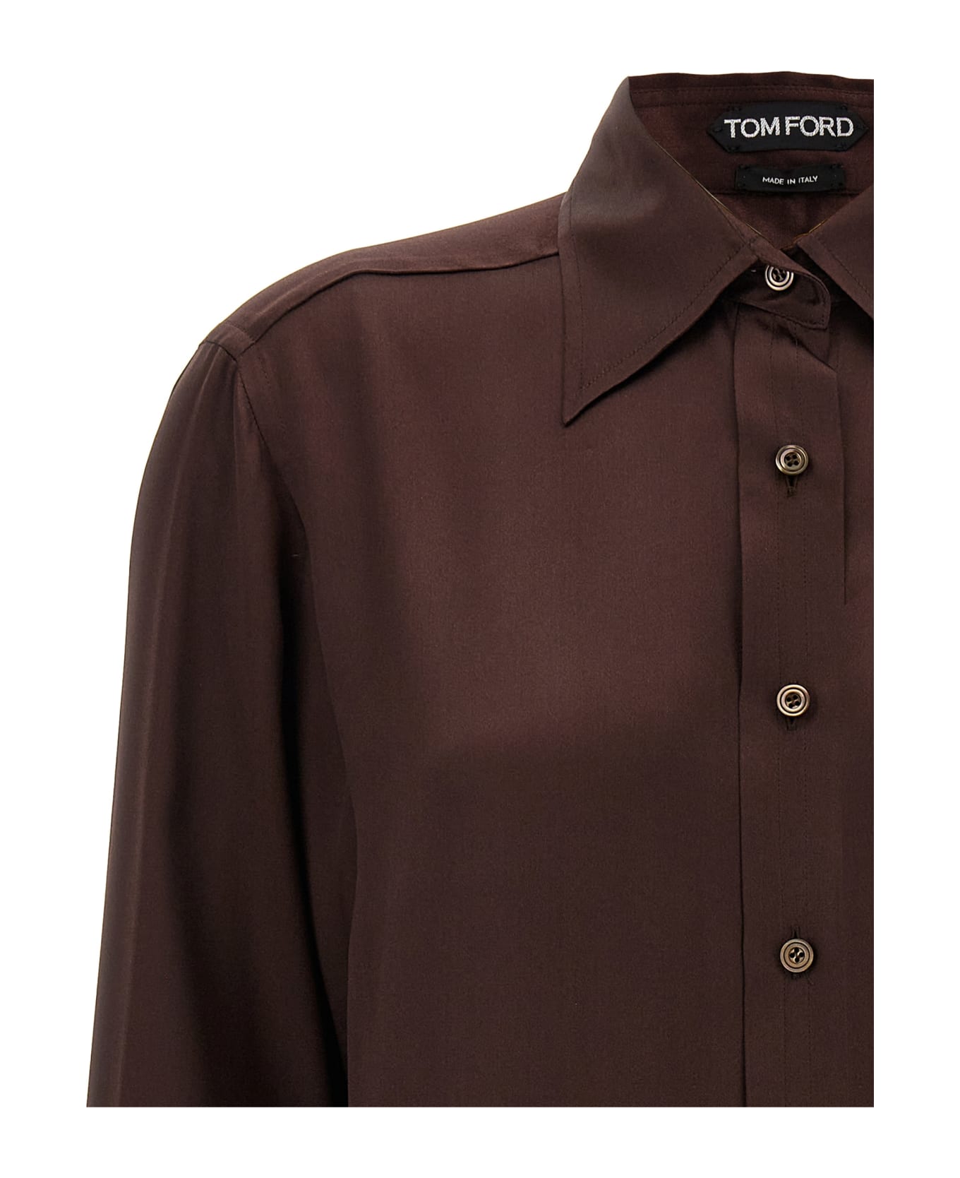 Tom Ford Silk Shirt - Brown