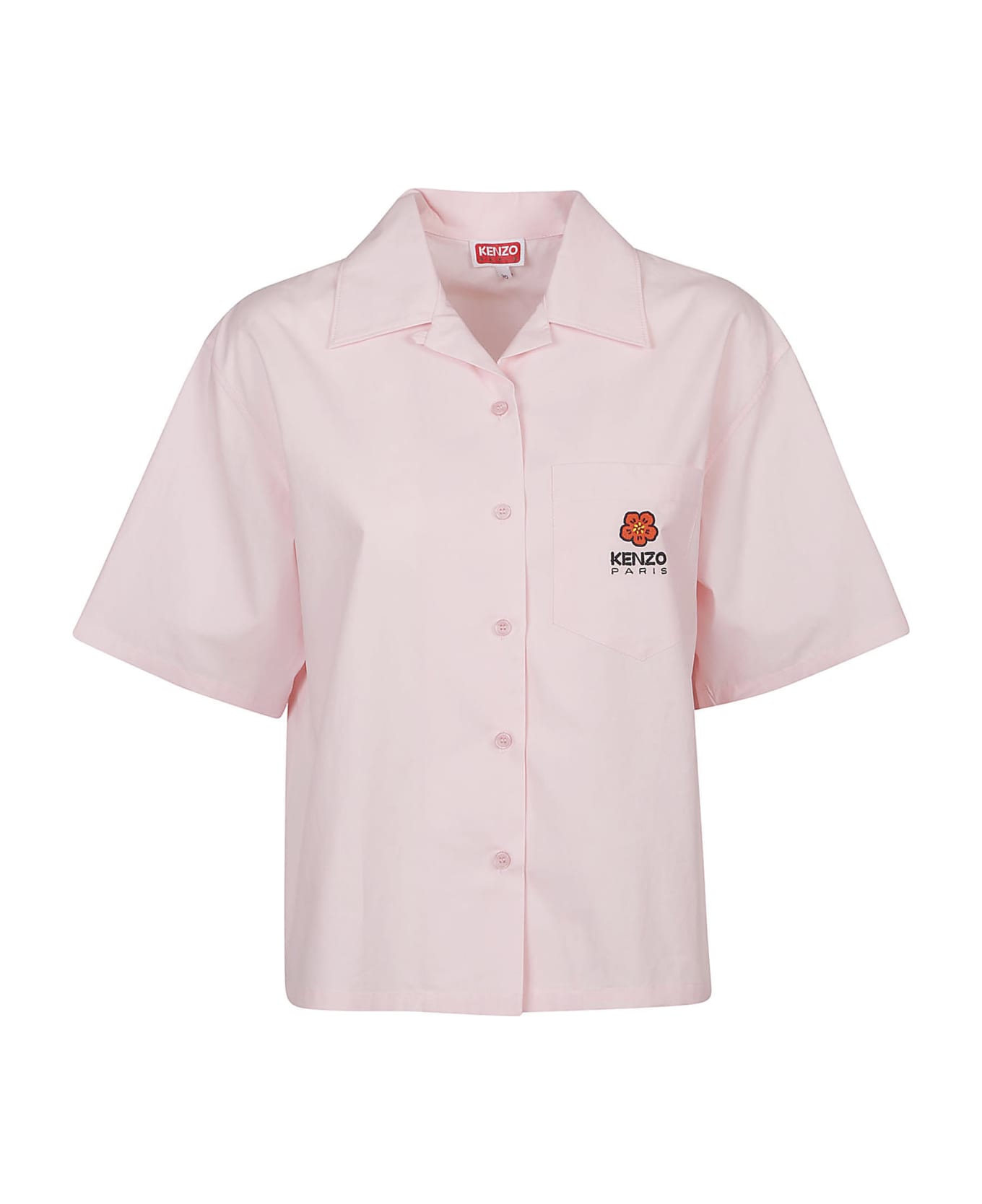 Kenzo Boke Flower Hawaiian Short Sleeve Shirt - Rose Clair