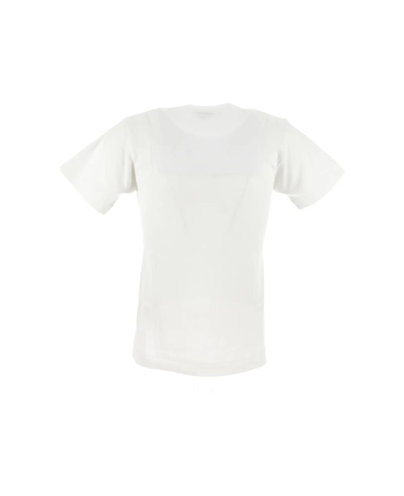 Comme des Garçons Play Logo Embroidery T-shirt - WHITE
