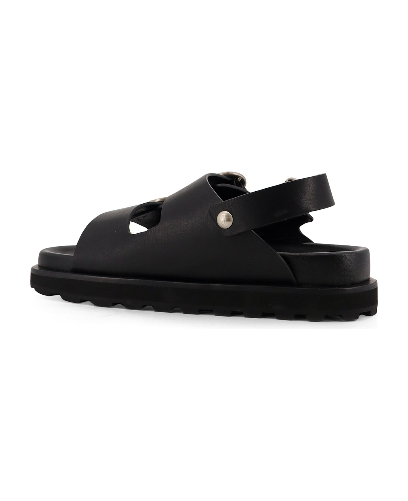Jil Sander Leather Sandals - Black