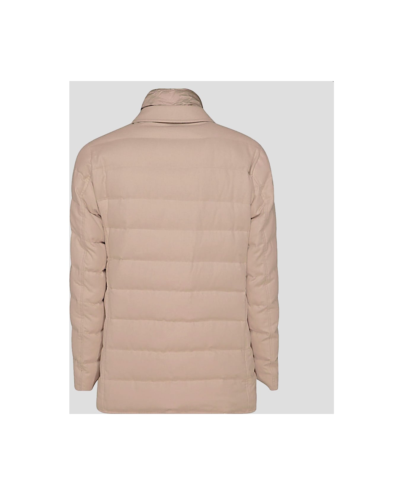 Herno Camel Padded Down Jacket - Brown