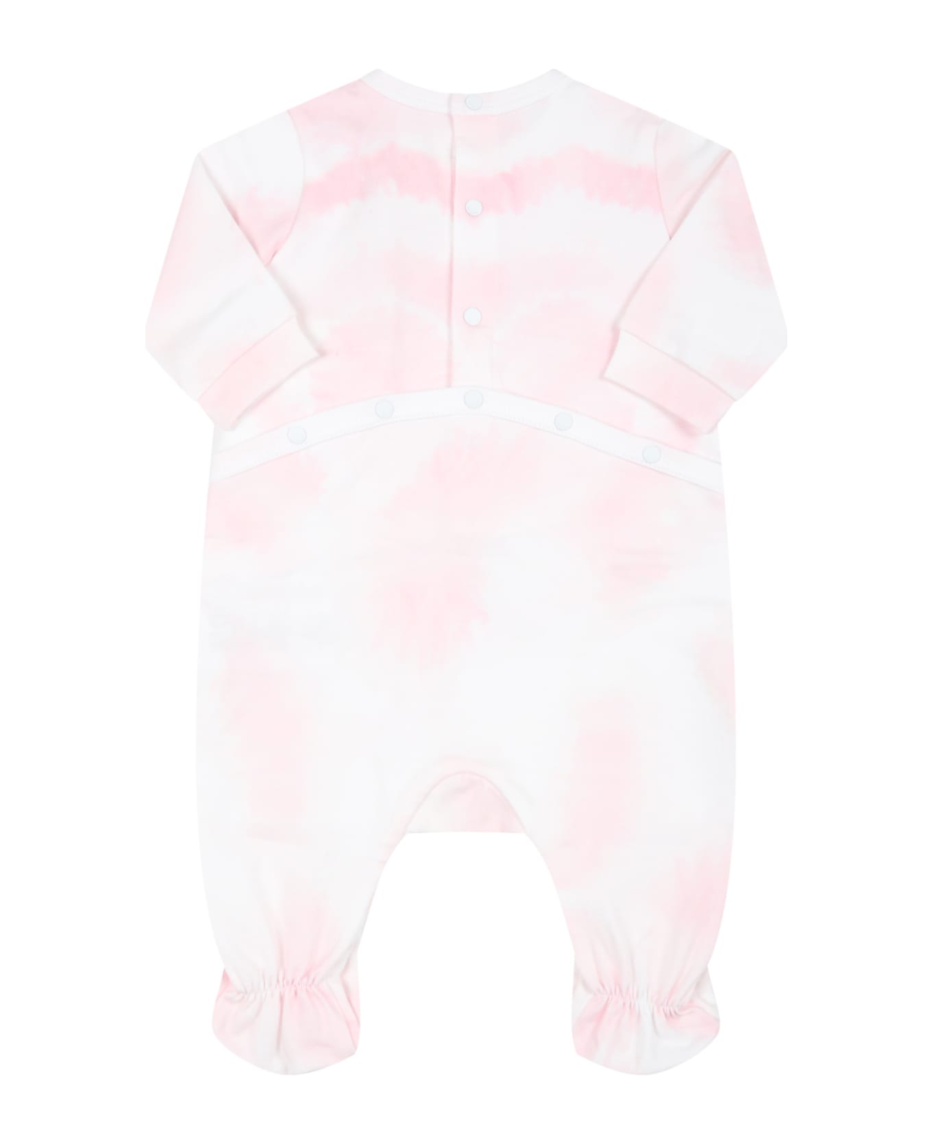 Givenchy Tie-dye Set For Baby Girl With Logo - Pink