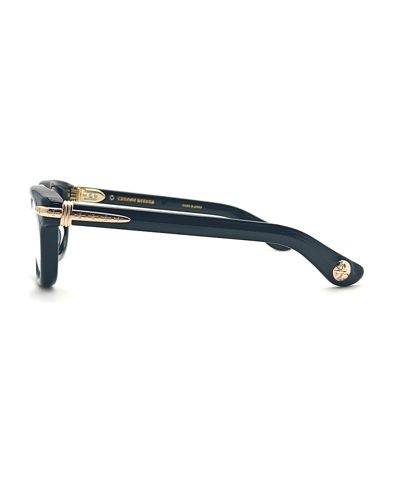 Chrome Hearts Drippin - Black / 18k Gold Plated Rx Glasses - Black/gold