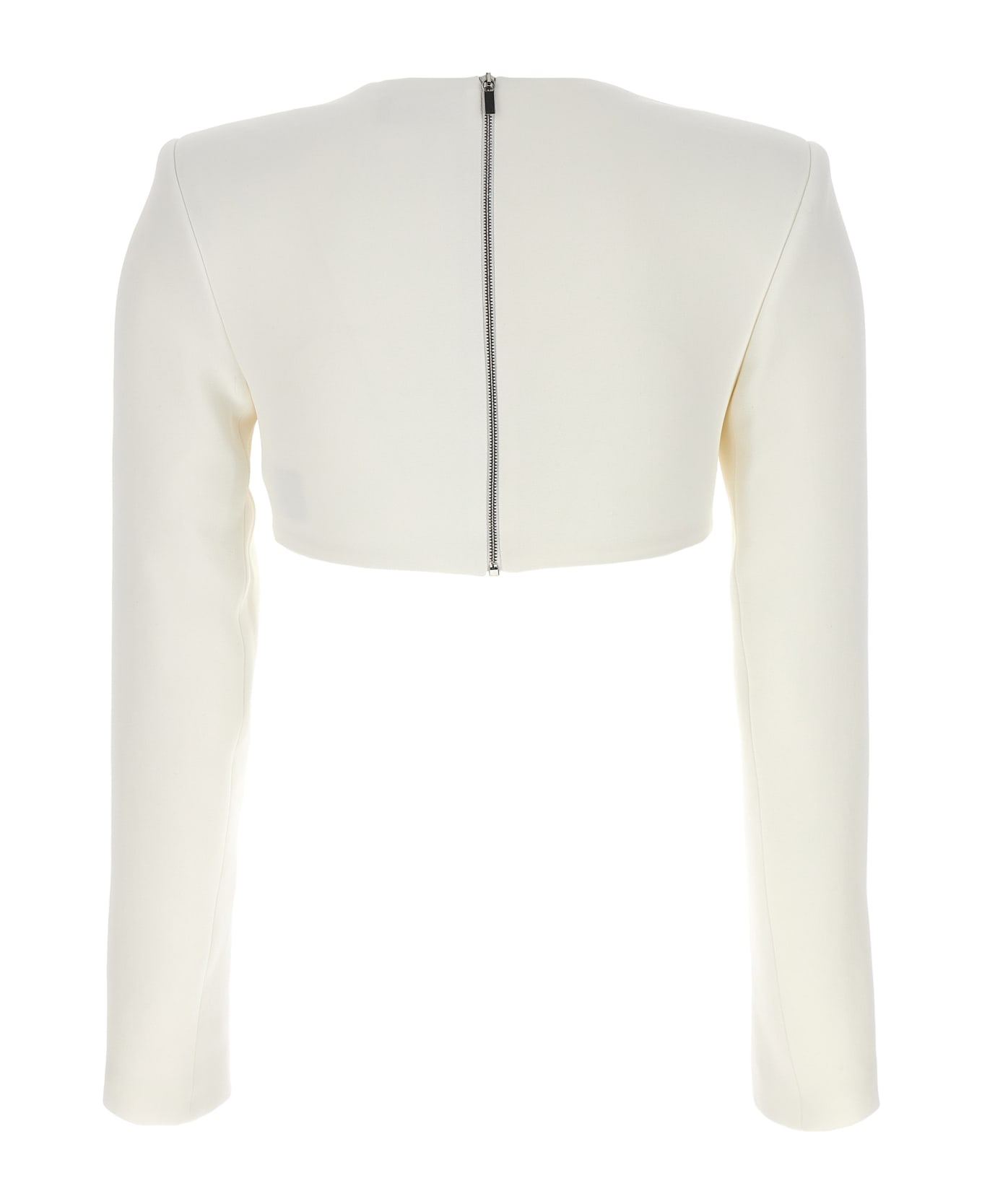 David Koma Top '3d Crystsal Chain And Square Neck' - White トップス
