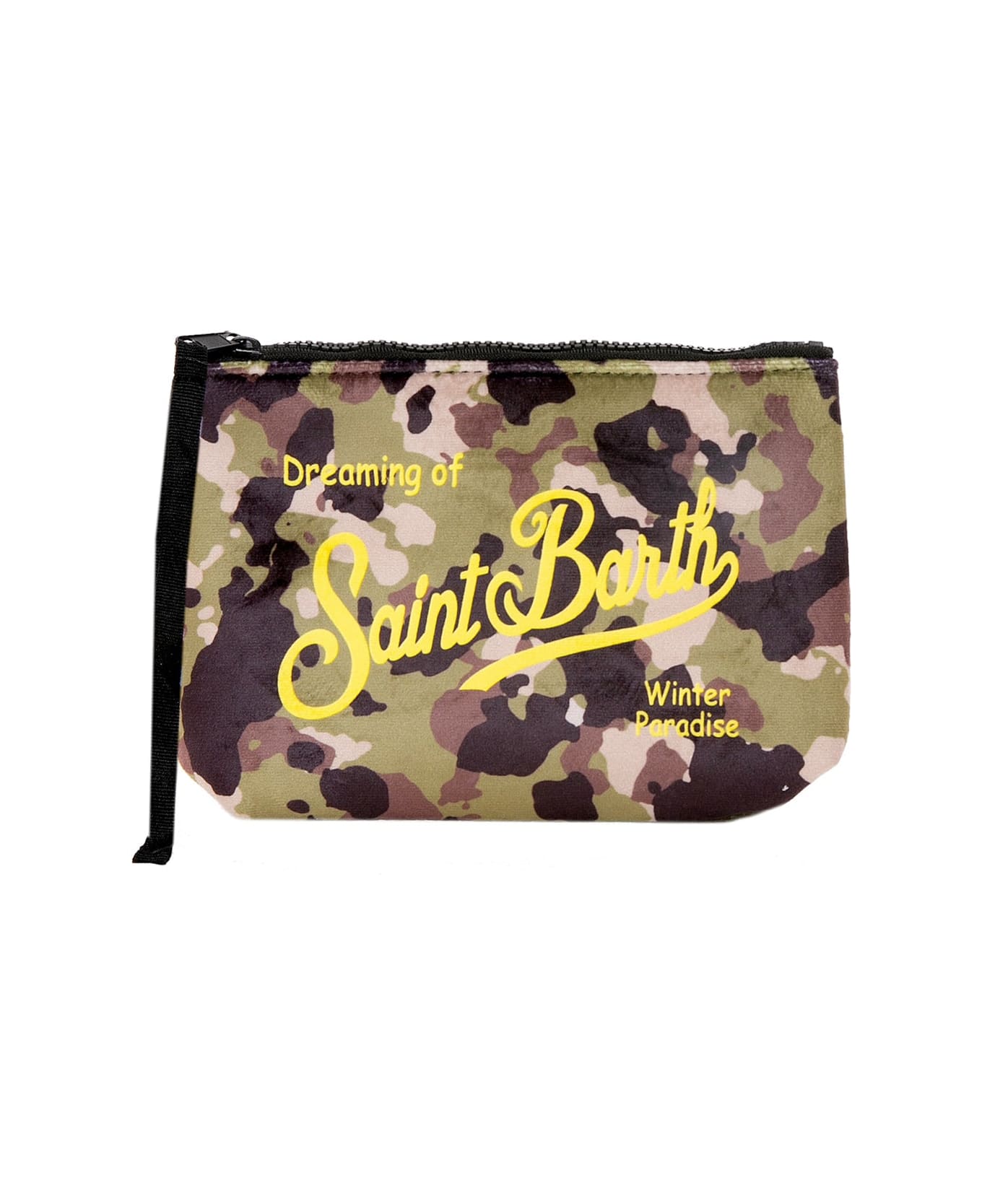 MC2 Saint Barth Aline Wooly Pochette With Camouflage Print - GREEN
