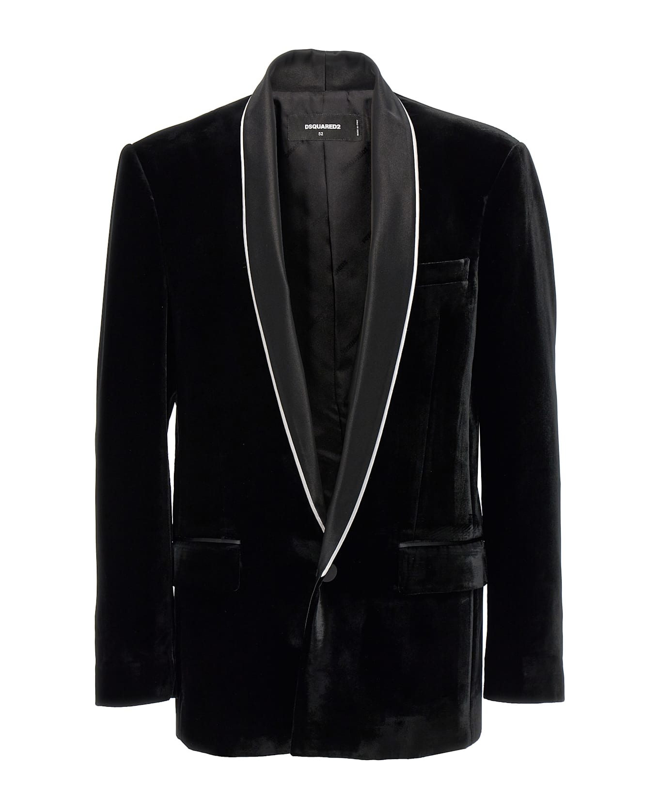 Dsquared2 
velvet Sexy Palm Beach
 Blazer - Black  