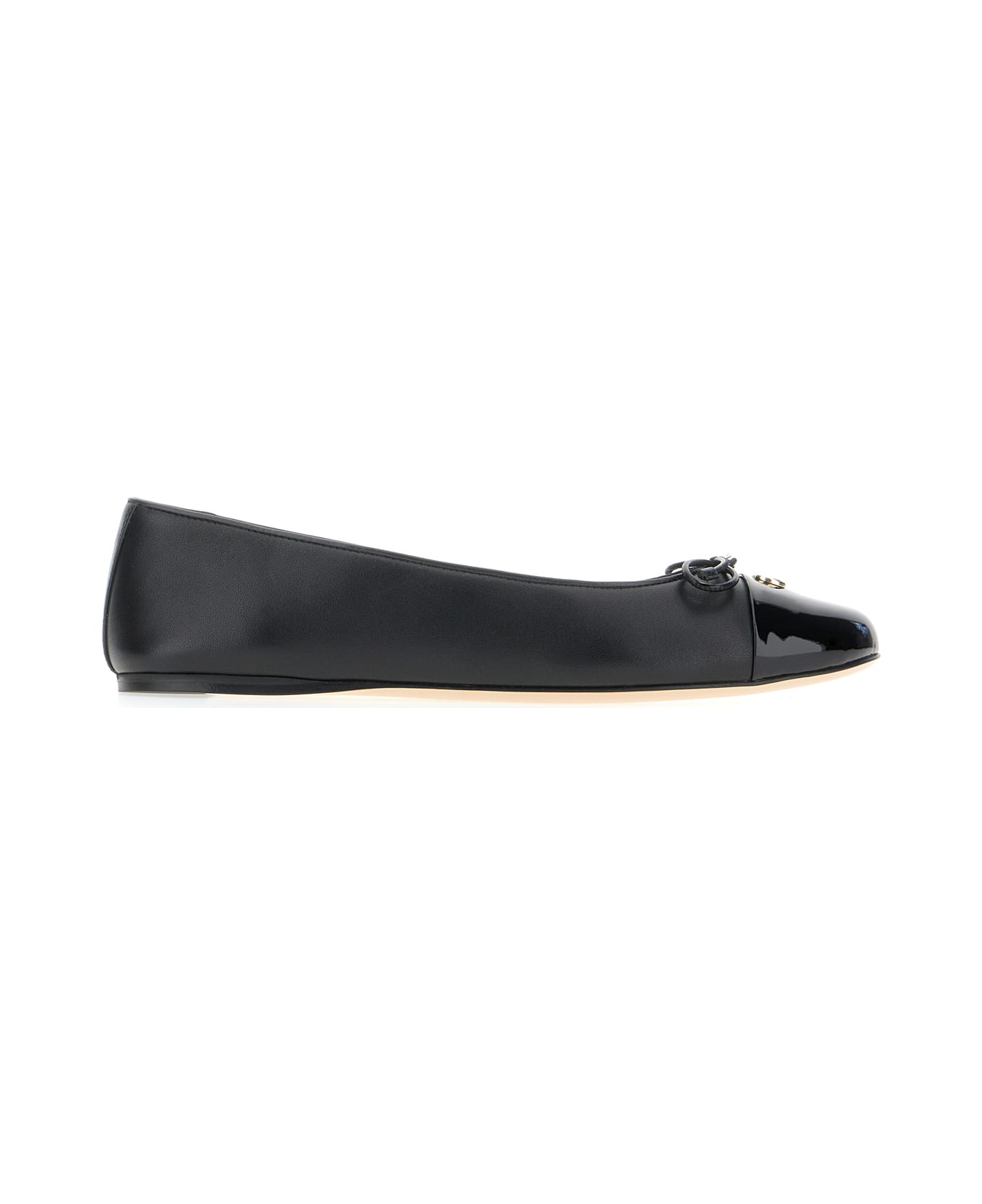Gucci Black Leather Ballerinas - Black