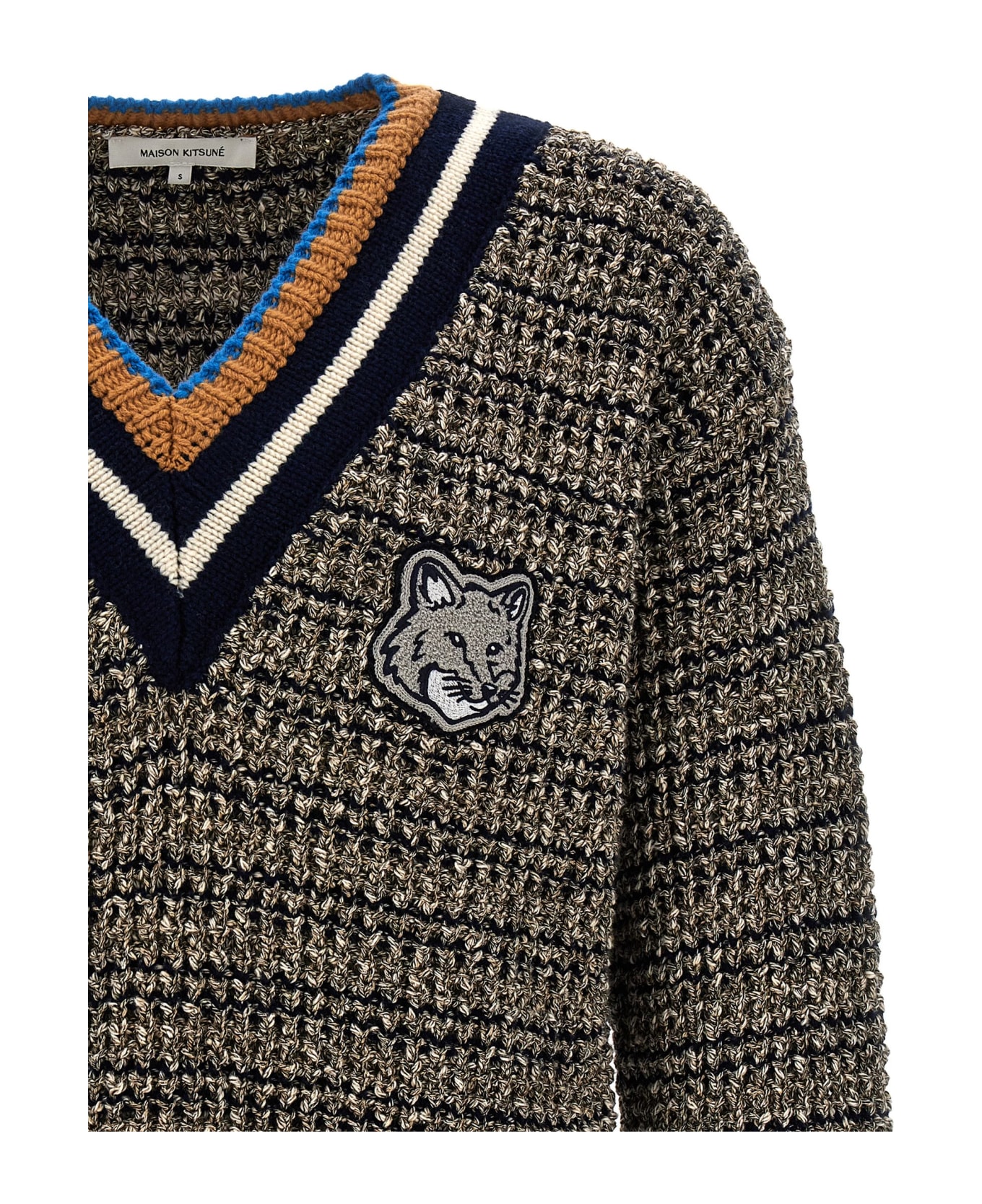 Maison Kitsuné 'fox Head' Sweater - Multicolor ニットウェア