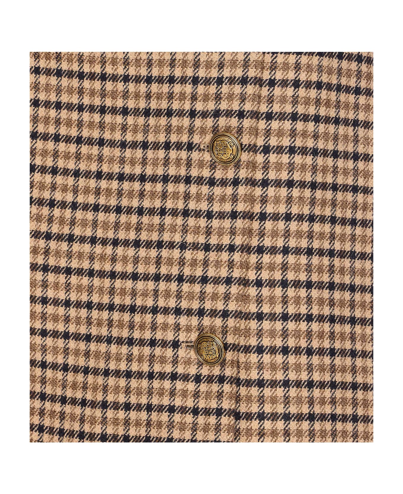 TwinSet Check Motif Skirt - MultiColour