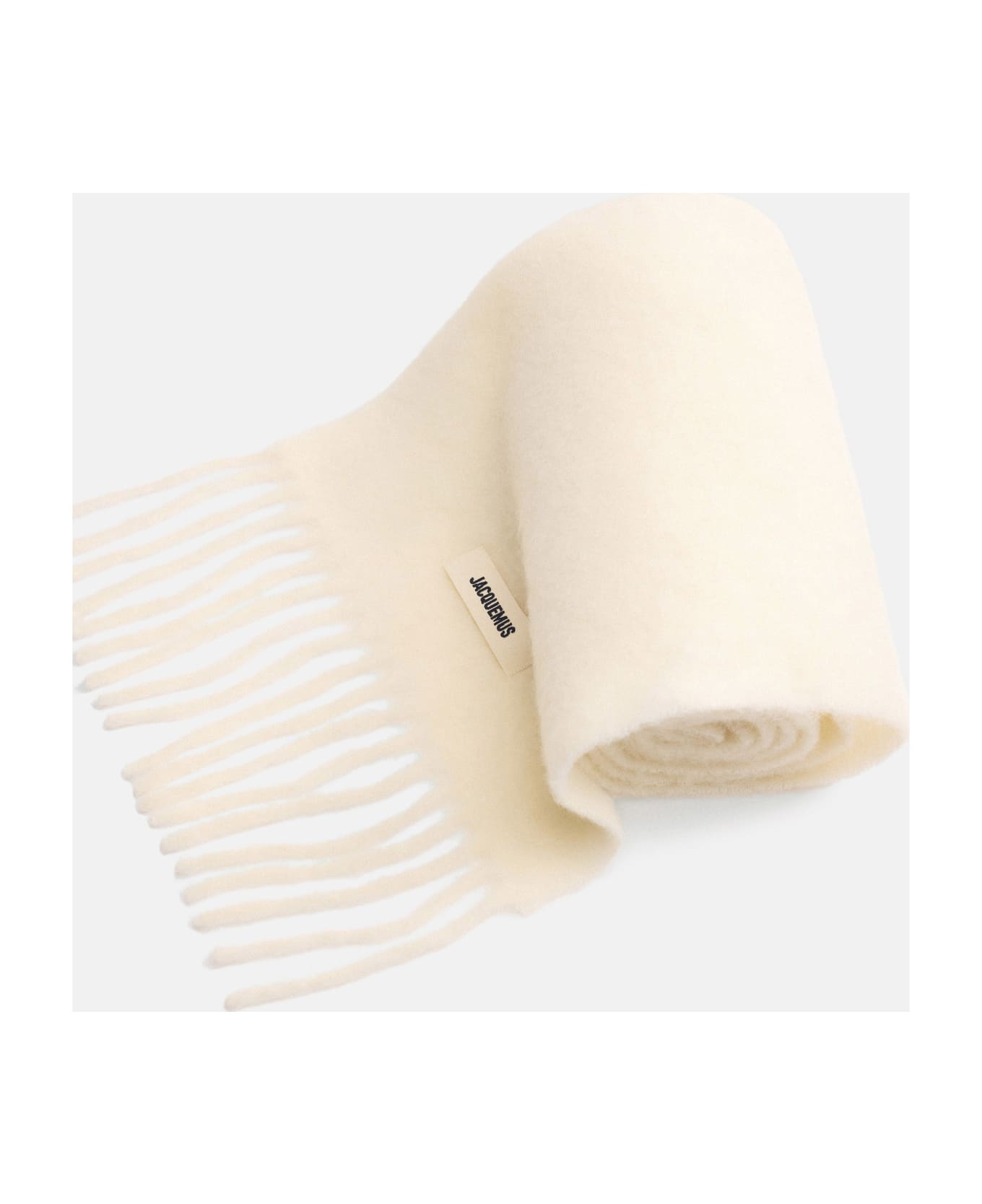 Jacquemus Carro Wool Scarf - White