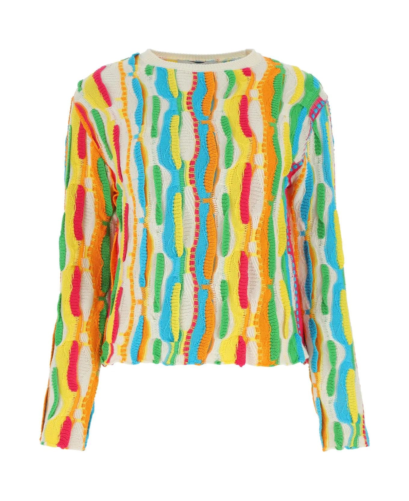 MSGM Multicolor Crochet Sweater - 2