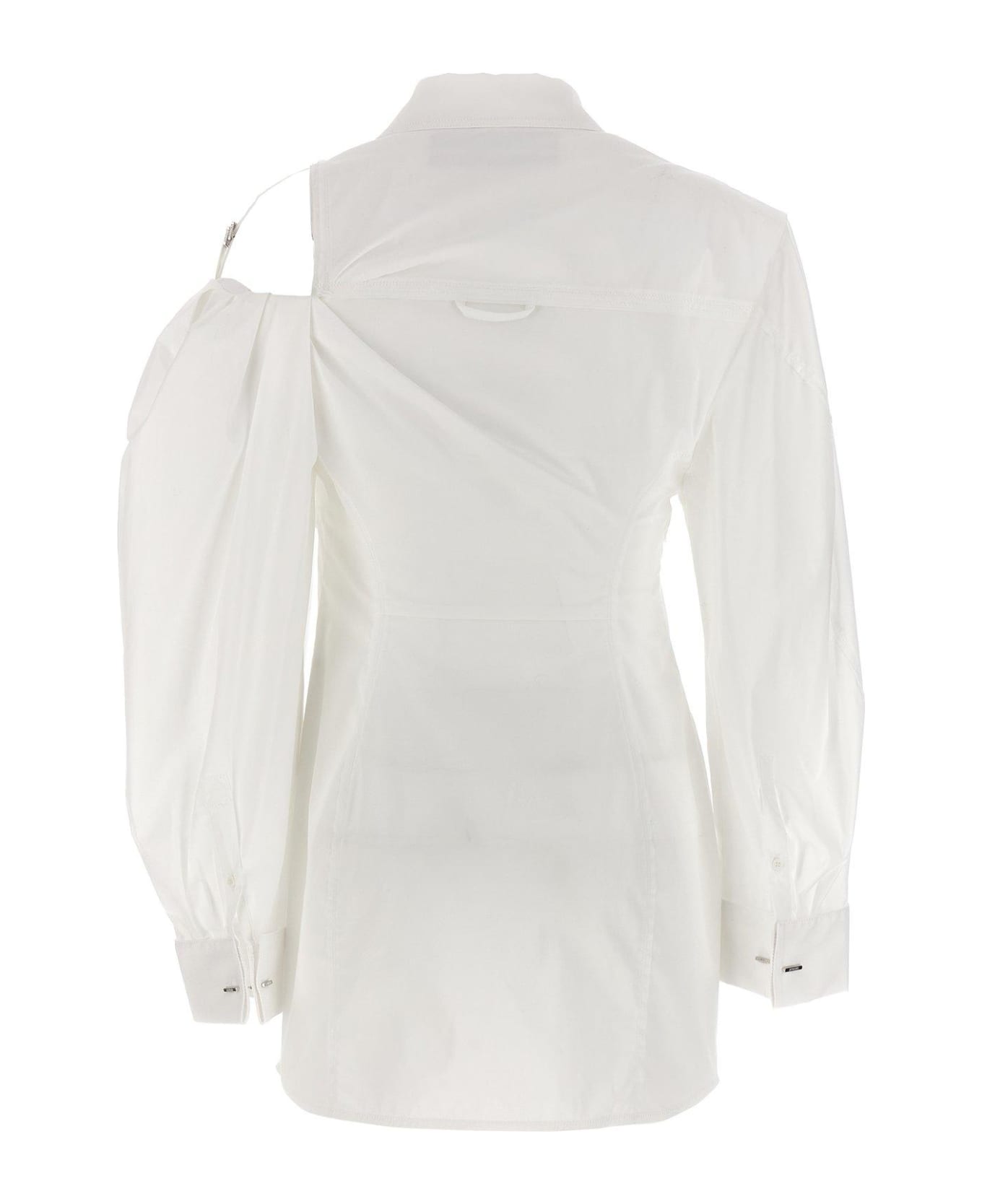 Jacquemus La Robe Galliga Shirt Dress - White