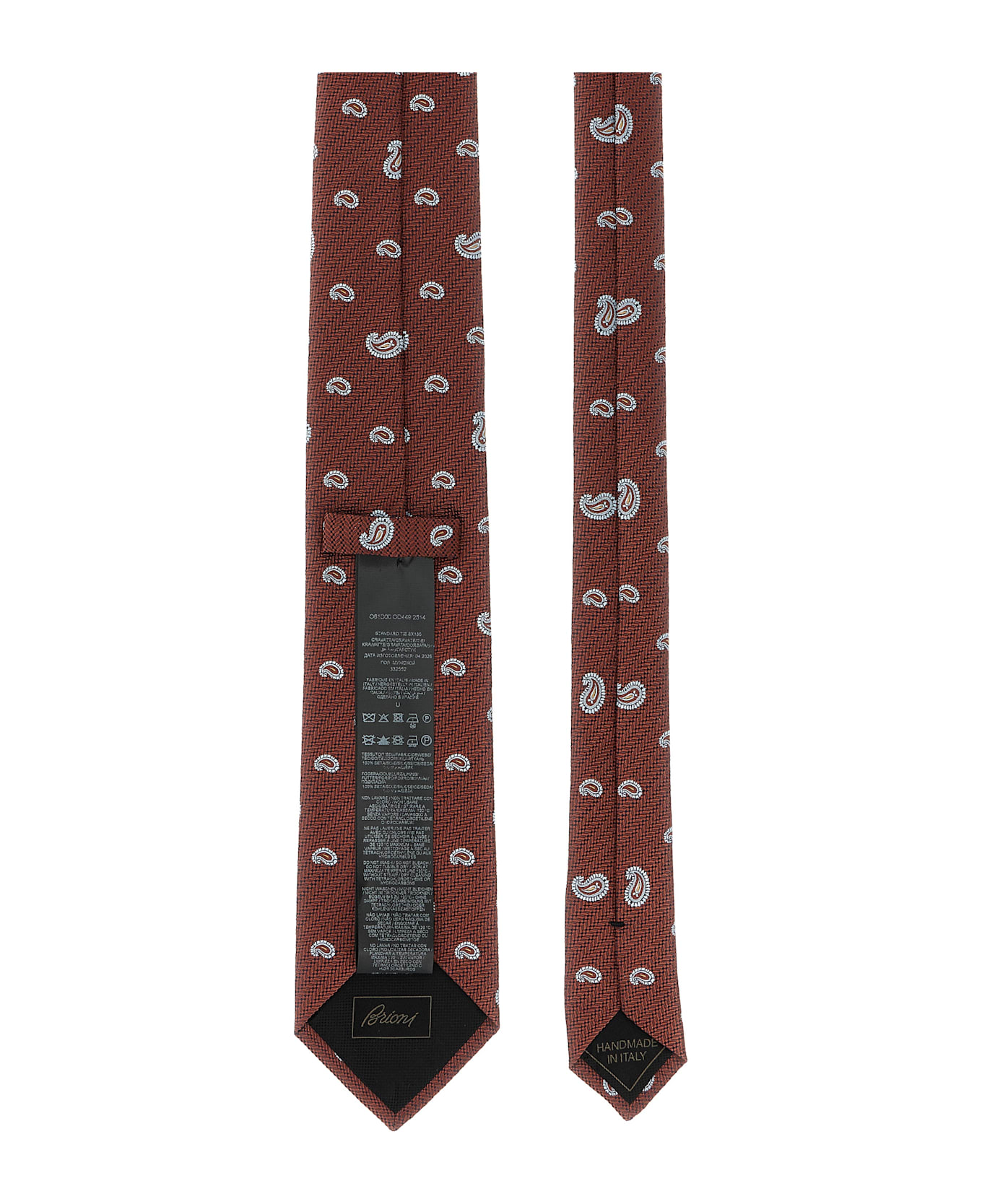 Brioni Jacquard Tie - Brown