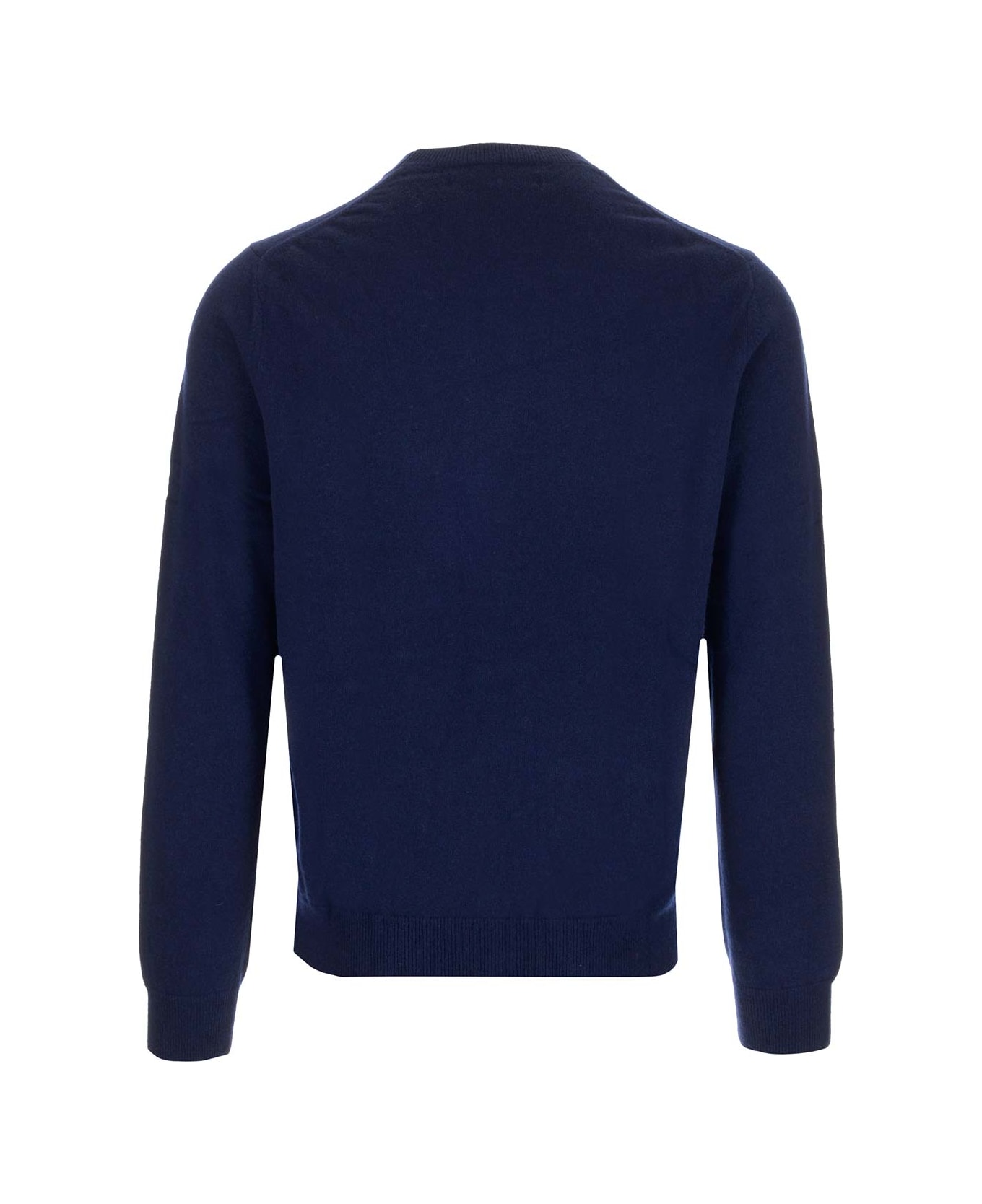 Comme des Garçons Shirt Blue Crewneck Sweater - NAVY