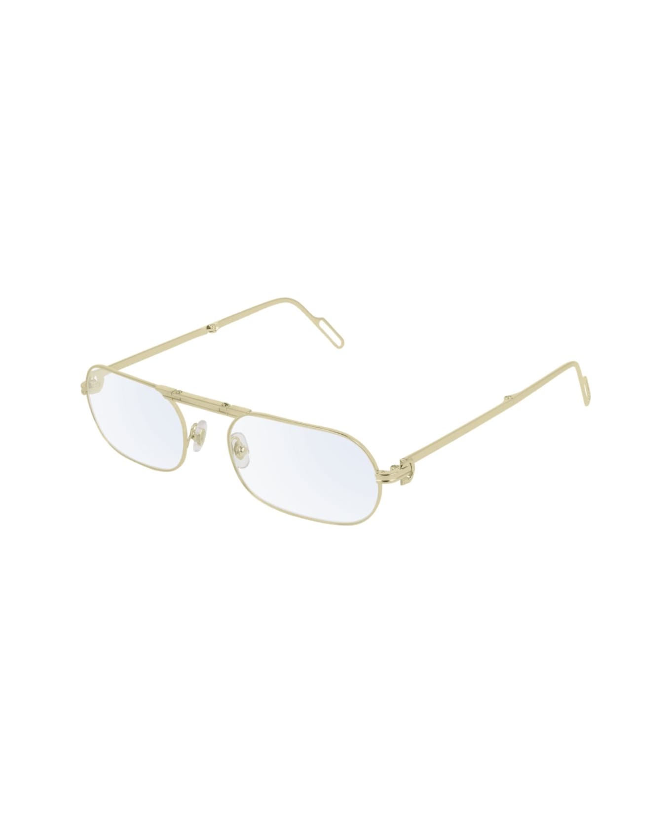 Cartier Eyewear Ct0115o001 Gold Gold Transparent - 001 gold gold transparent