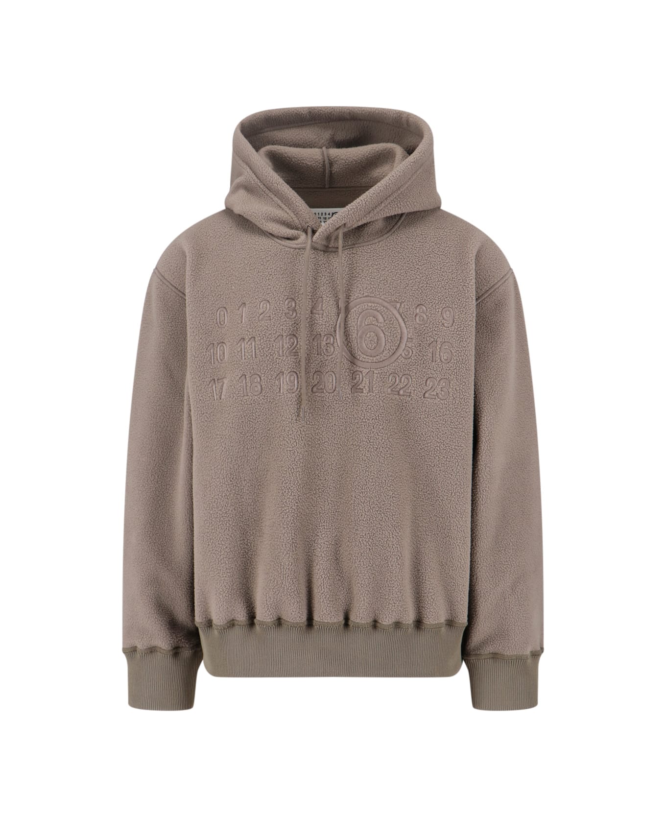MM6 Maison Margiela Logo Hoodie - Taupe
