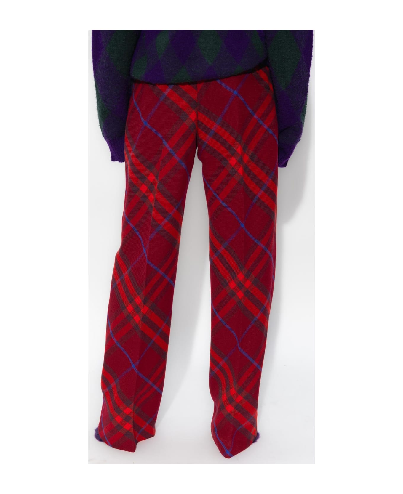 Burberry Checked Trousers - MULTICOLOR