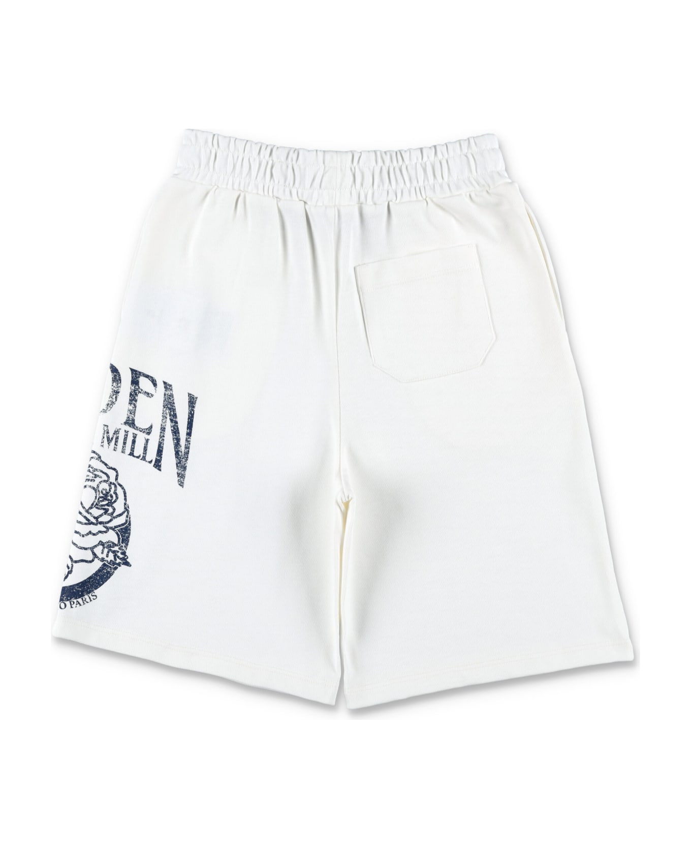 Golden Goose Printed Sweat-shorts - ARTIC WOLF/ECLIPSE