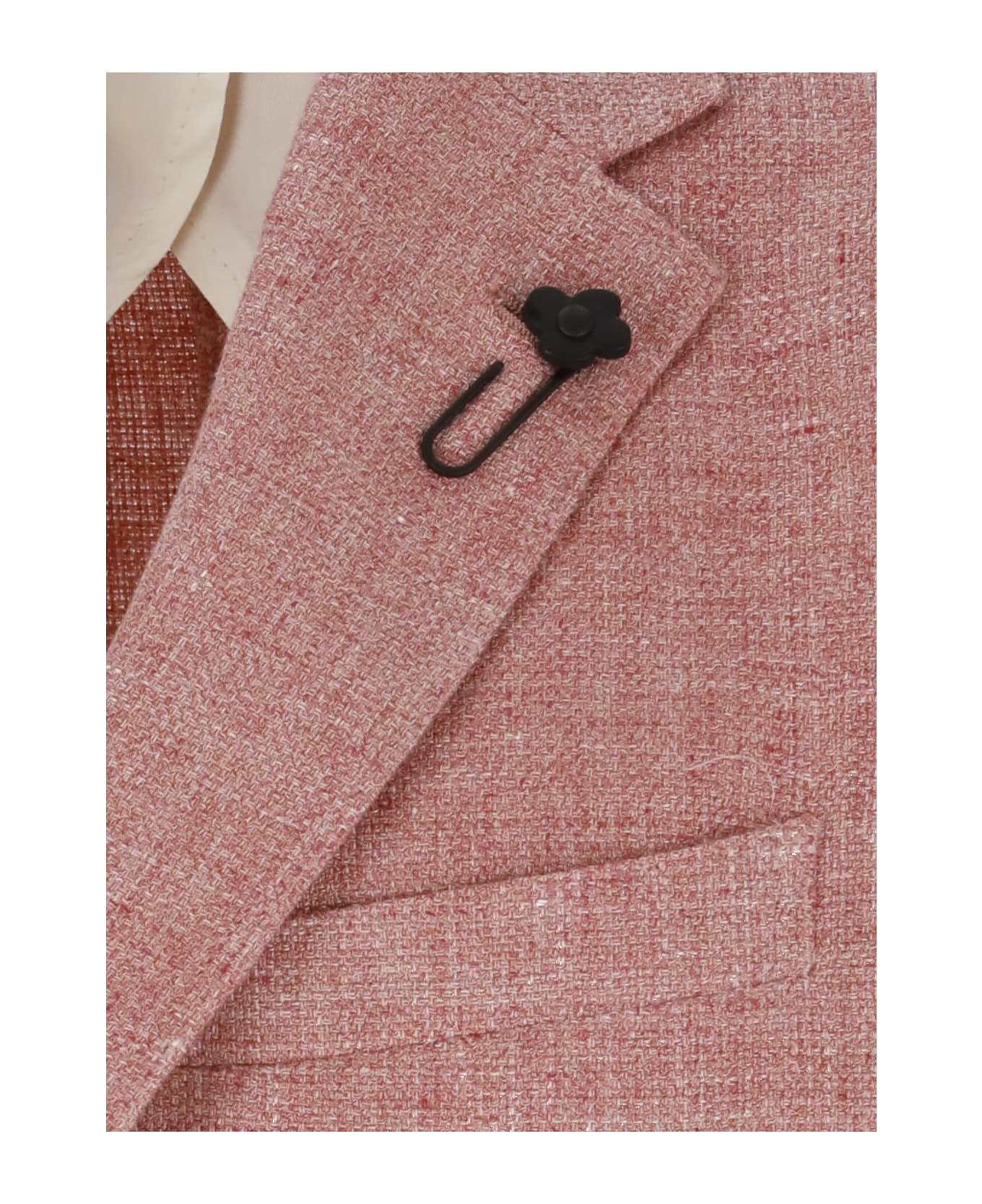 Lardini Linen And Cotton Jacket - Pink ブレザー