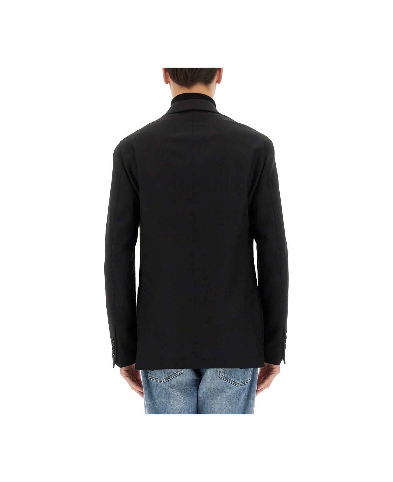 Lardini Single-breasted Jacket - BLACK