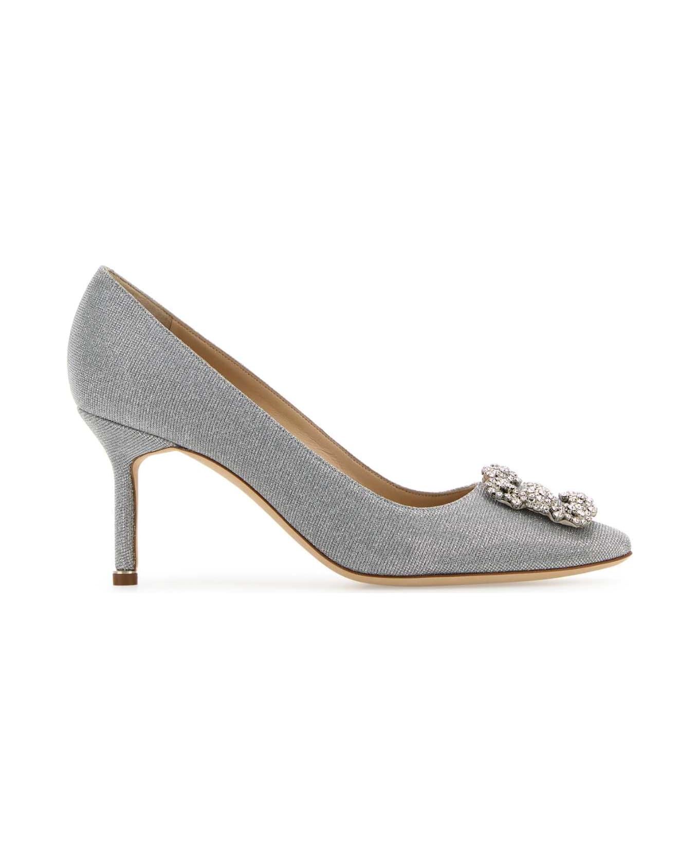 Manolo Blahnik Embroidered Fabric Hangisi Pumps - YWOV9721