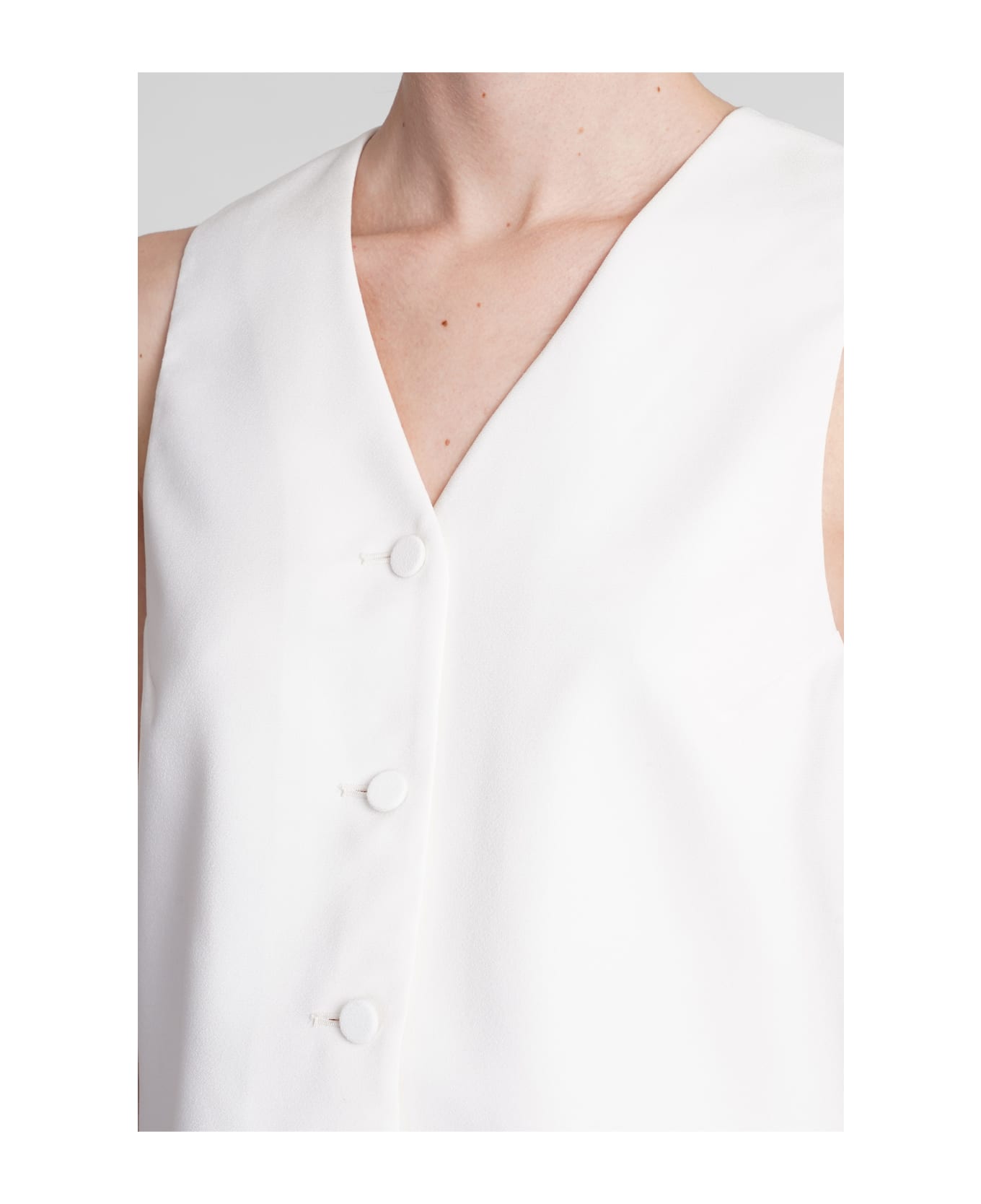 The Andamane Pauline Vest In Beige Polyester - beige ベスト