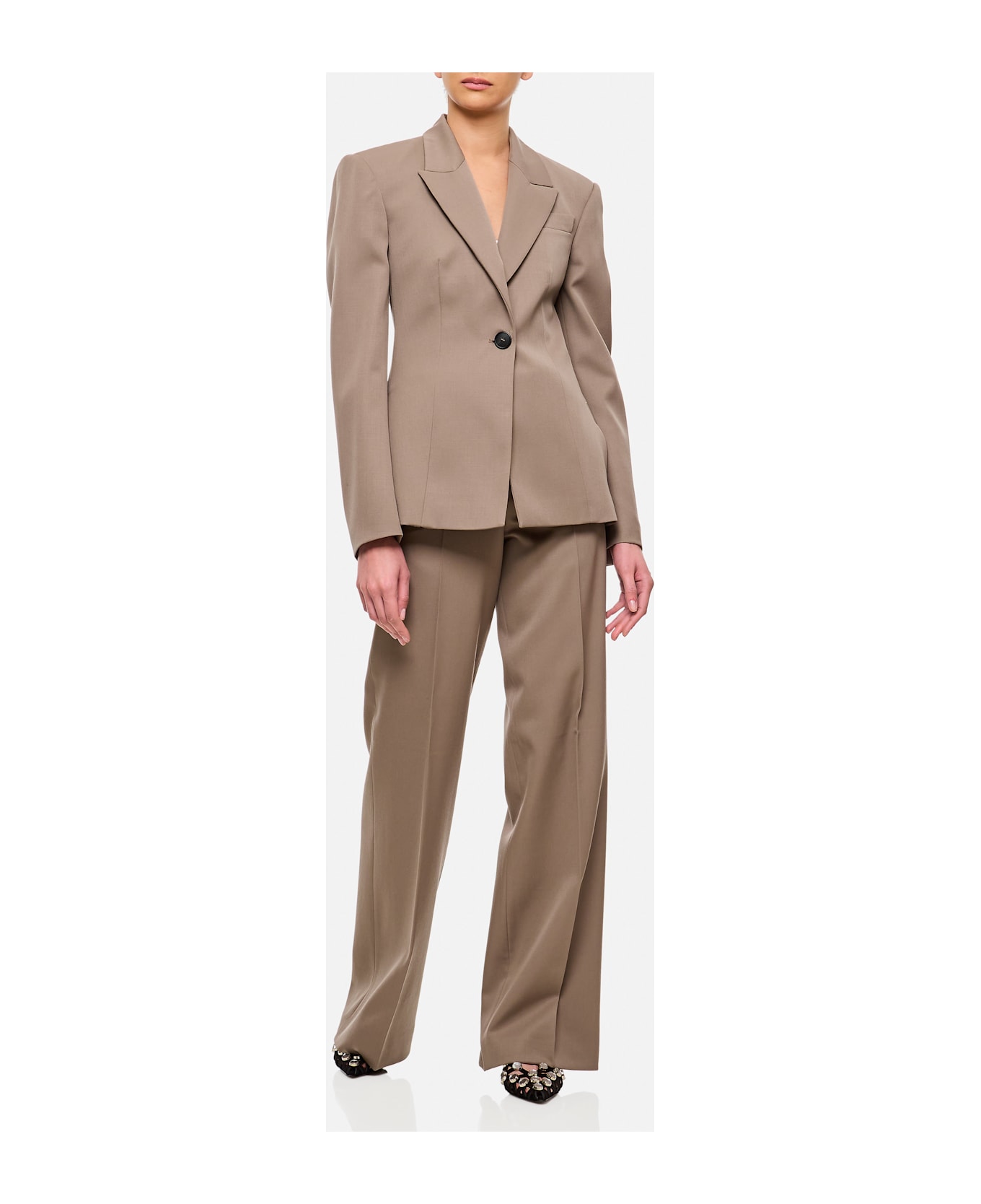 The Attico Long Trousers - Grey