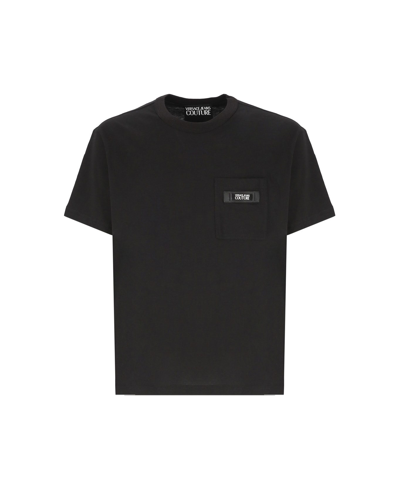 Versace Jeans Couture T-shirt With Pocket - Black