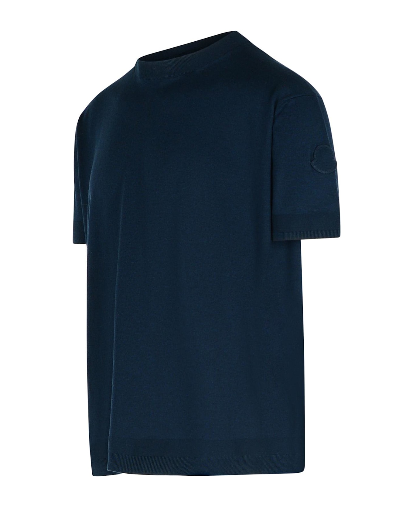 Moncler Silk T-shirt - Blue