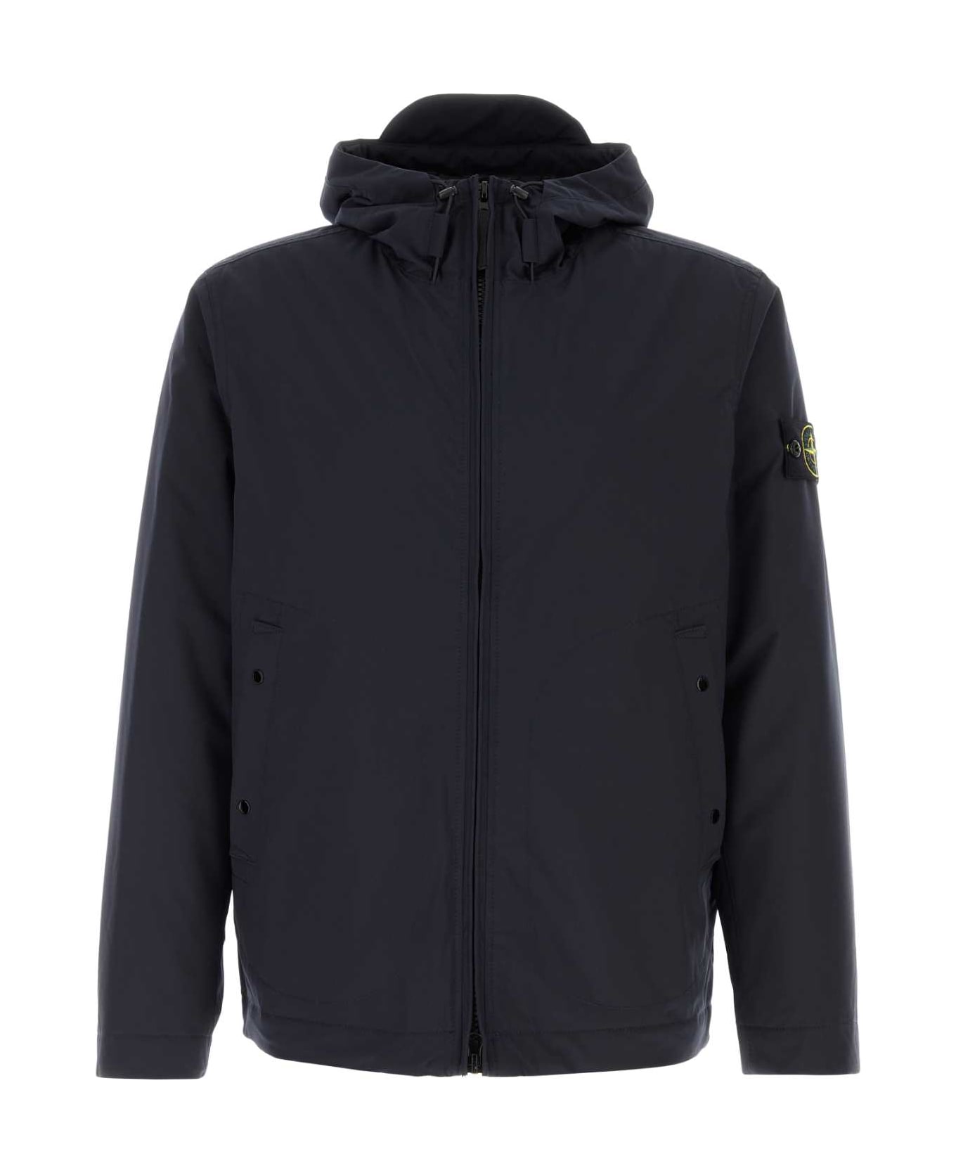 Stone Island Navy Blue Stretch Polyester Padded Jacket - NAVYBLUE