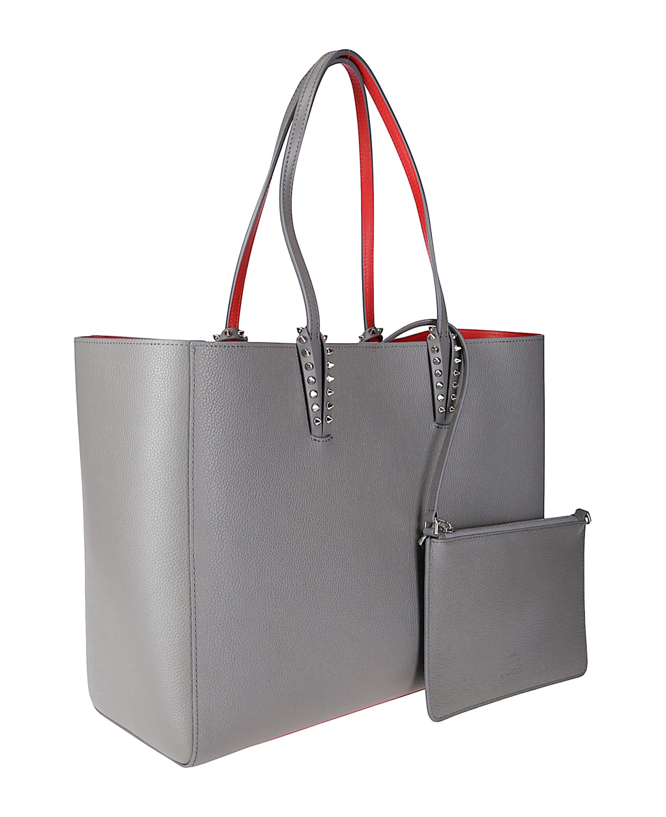 Christian Louboutin Cabata Soft Large Calf - GREY/SILVER