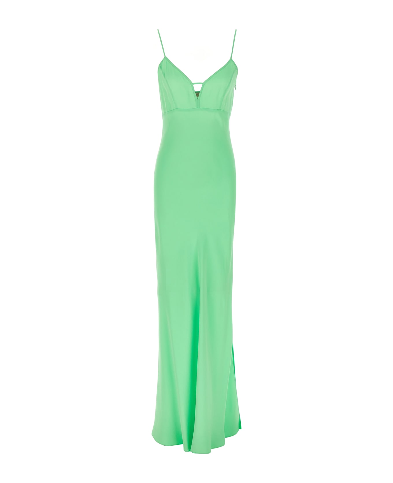 TwinSet Maxi Satin Dress - Green