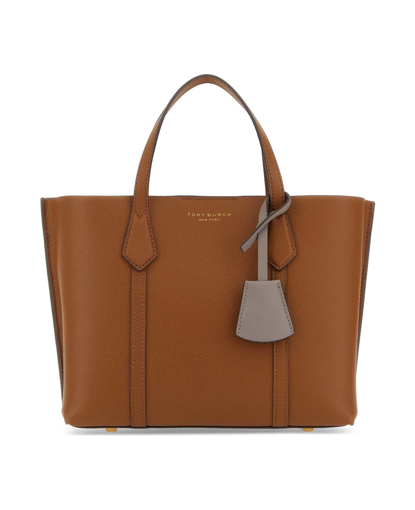 Tory Burch Brown Leather Perry Shopping Bag - 905