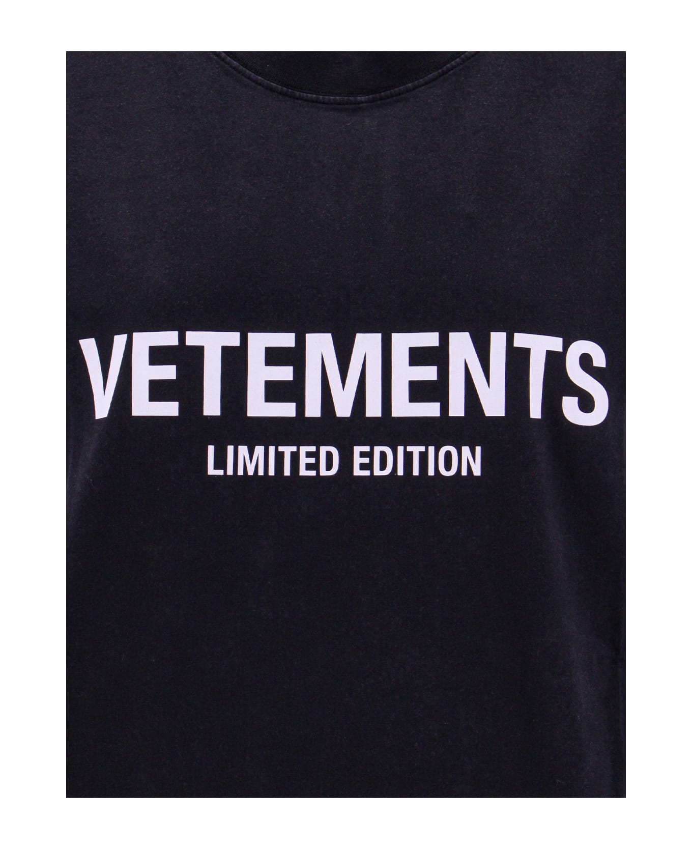 VETEMENTS T-shirt - BLACK シャツ