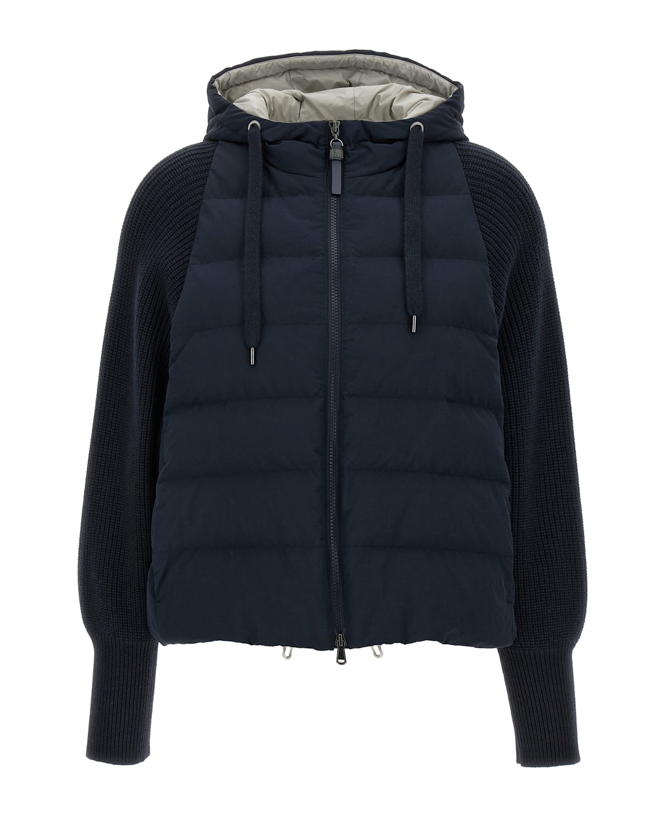 【関税＆送料込み】Brunello Cucinelli Two-Material Puffer J Brunello Cucinelli Two-material Puffer Jacket | italist