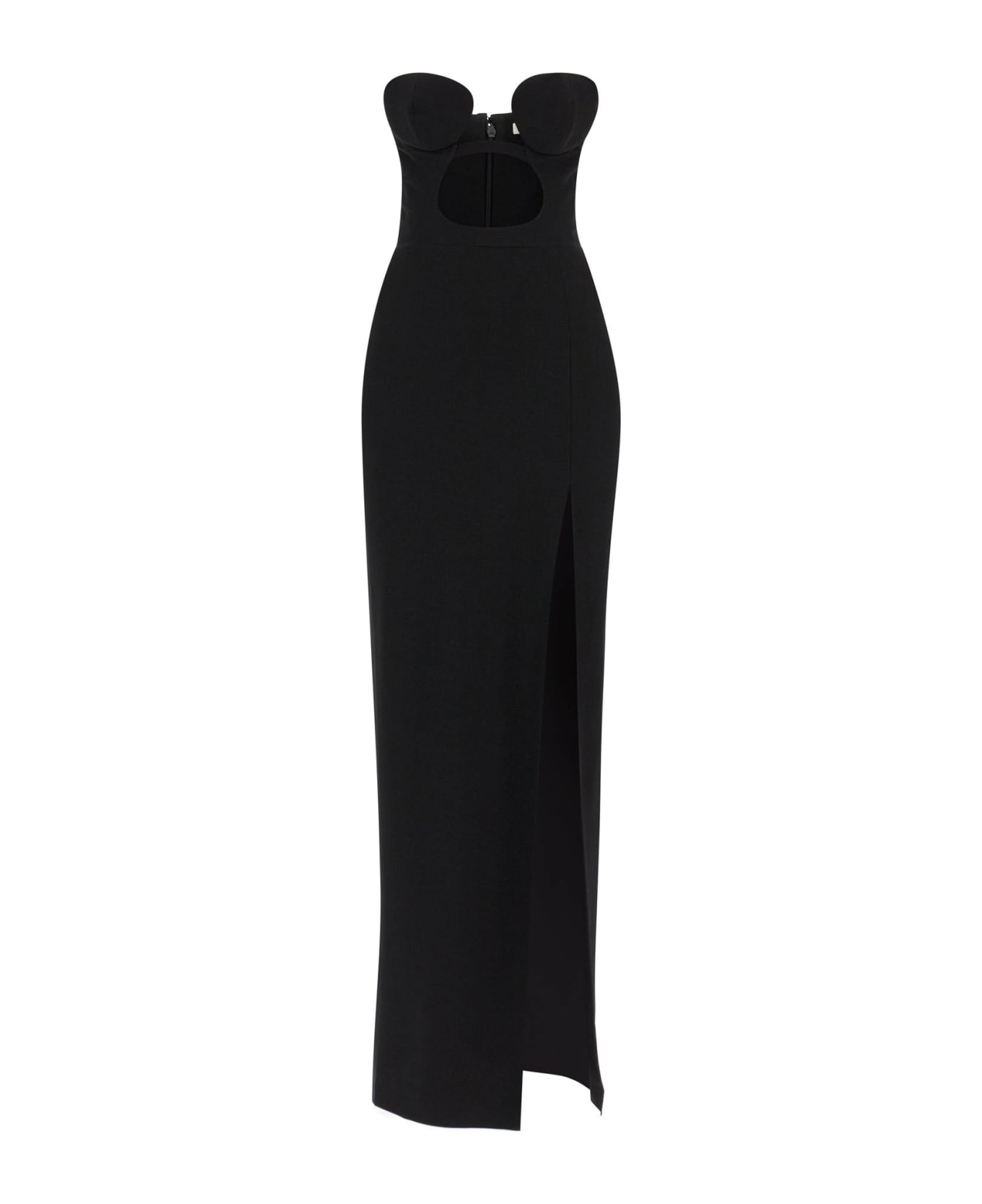 Nensi Dojaka Maxi Bustier Dress With Cut-out - BLACK (Black)