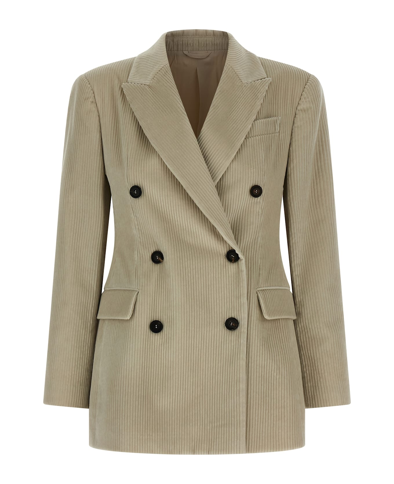 Brunello Cucinelli Velvet Blazer - Beige