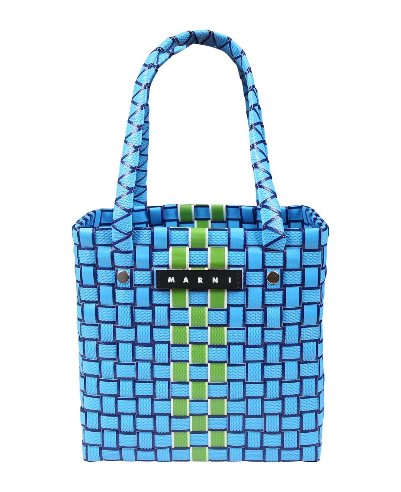 Marni Light Blue Bag For Girl With Logo - Light Blue