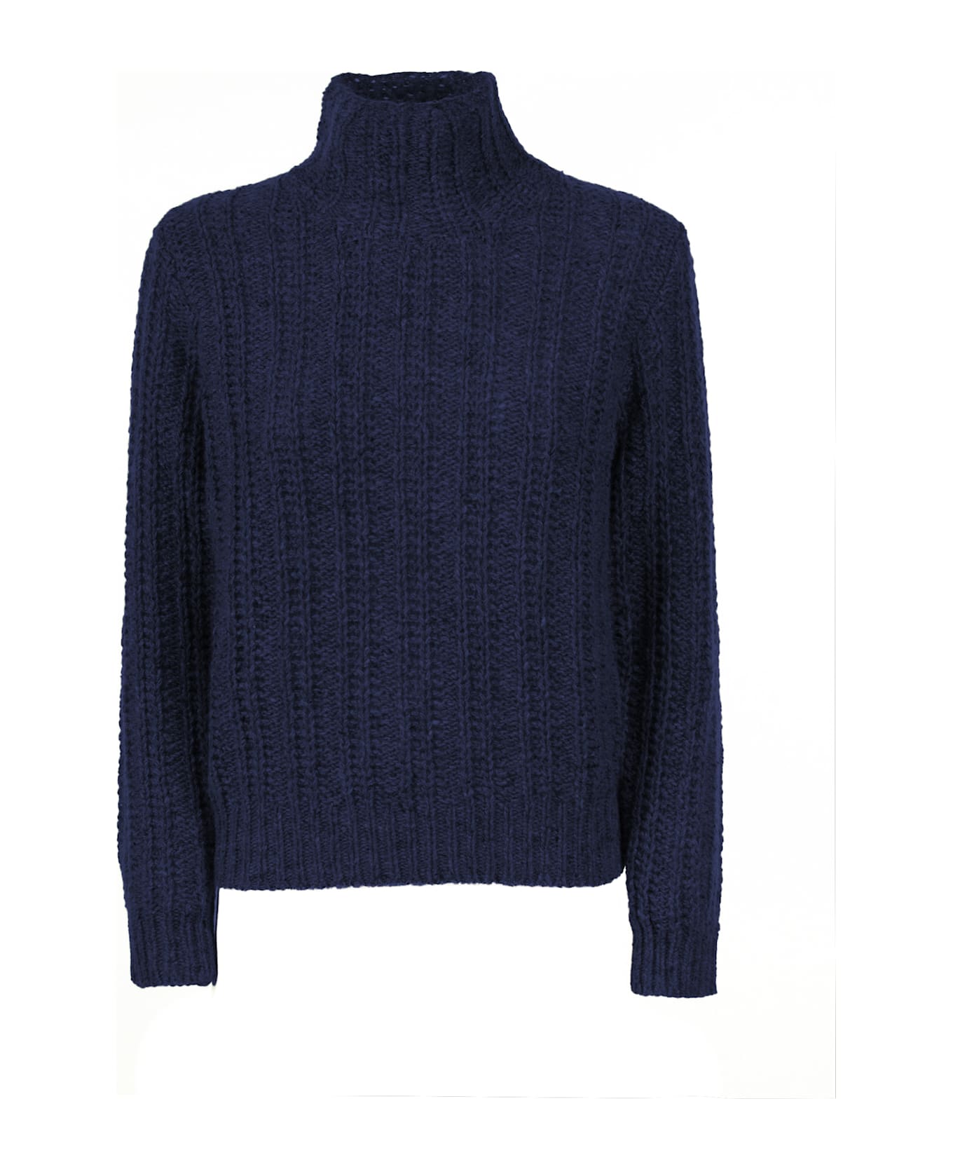 Kangra Blue Turtleneck Sweater - Blu