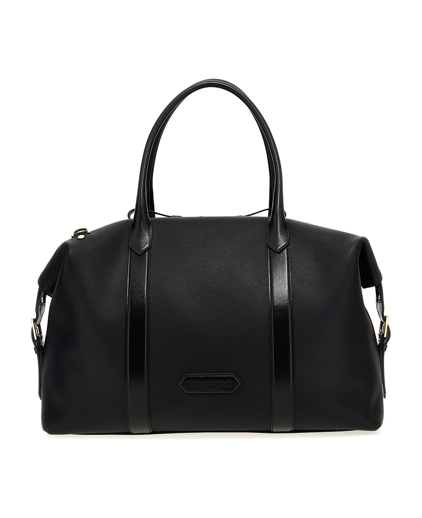 Tom Ford Leather Travel Bag - Black