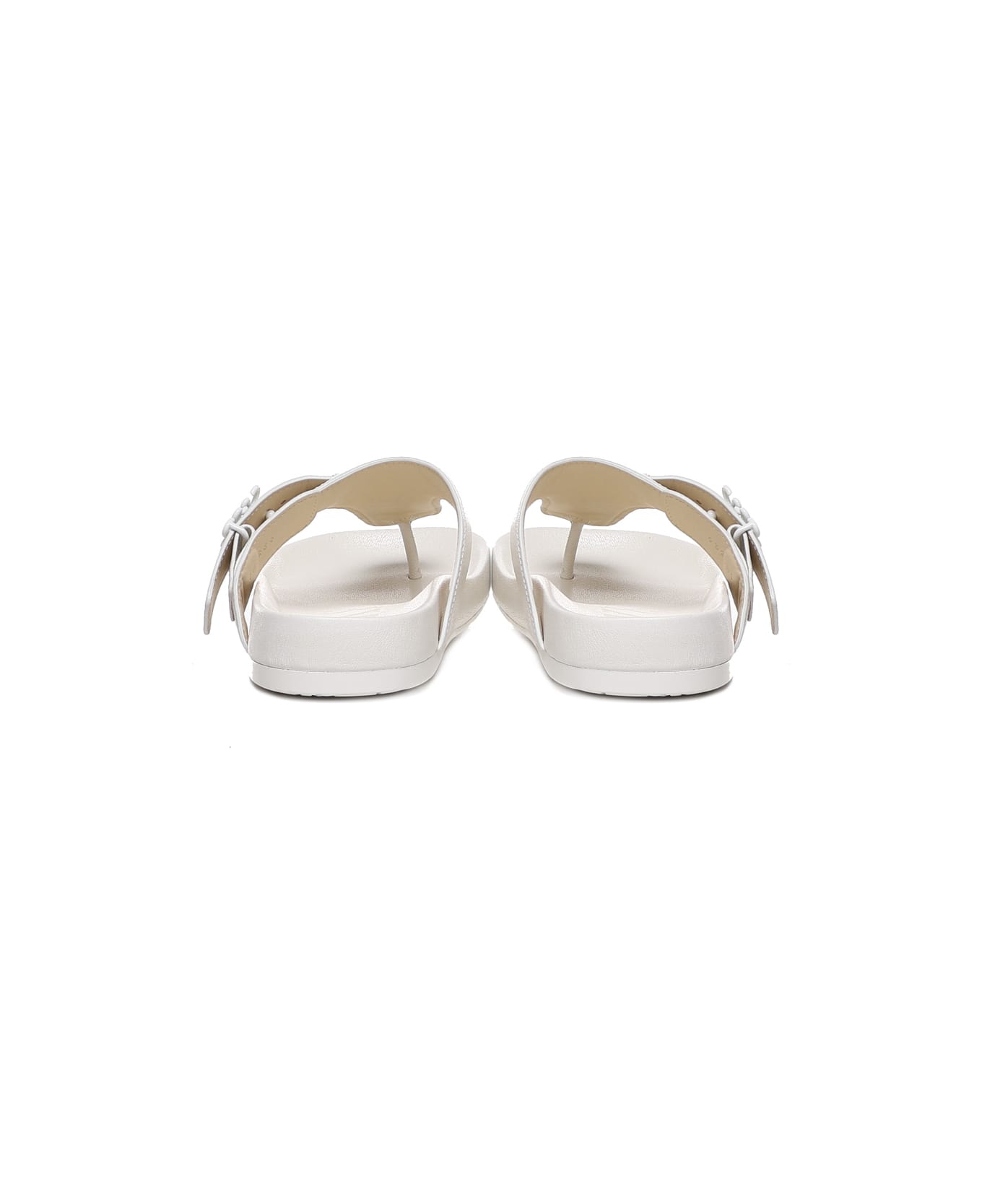 Loewe Ease Sandals In Rubber - White サンダル