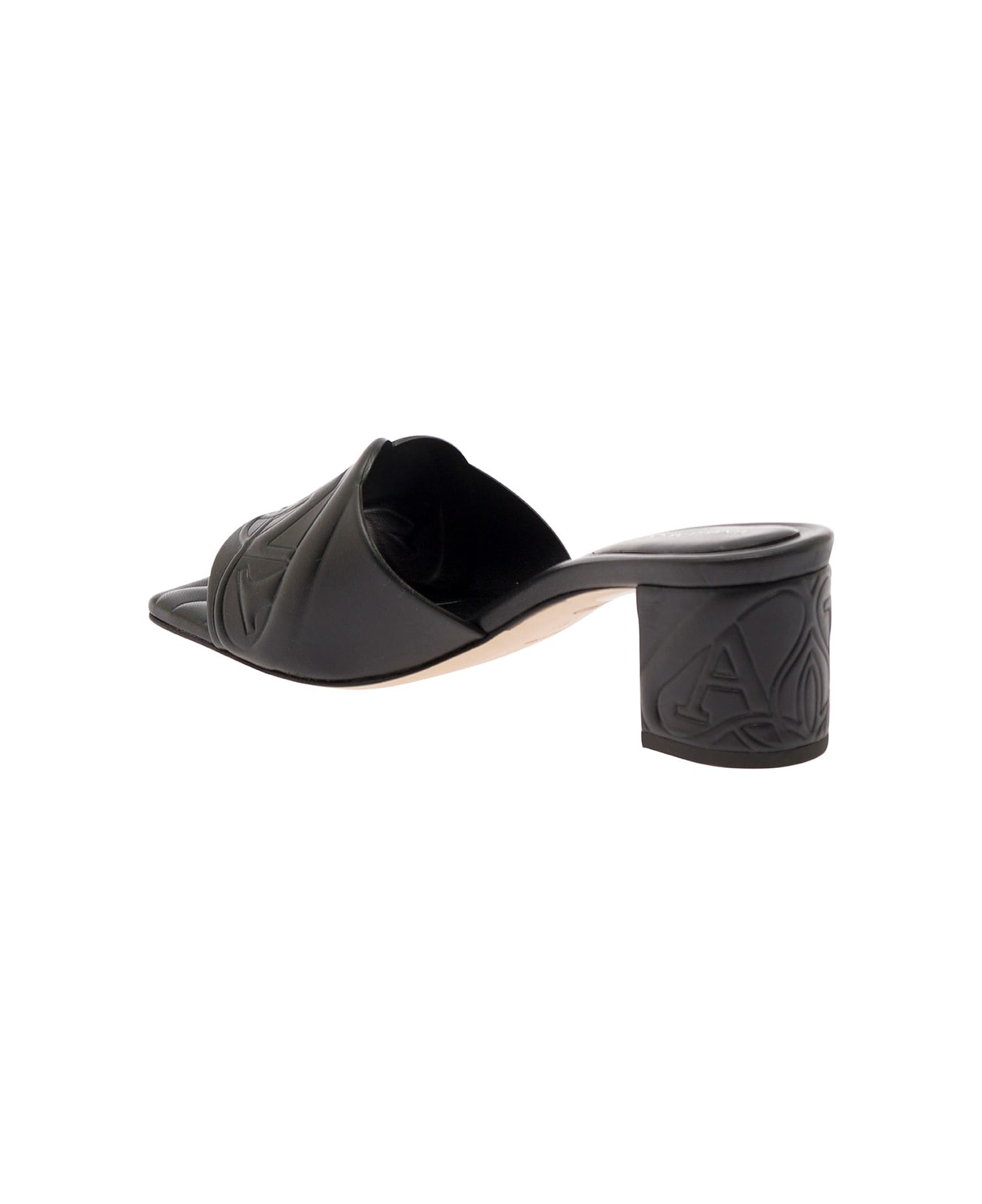 Alexander McQueen Sandal Leath.s.leath - Black サンダル