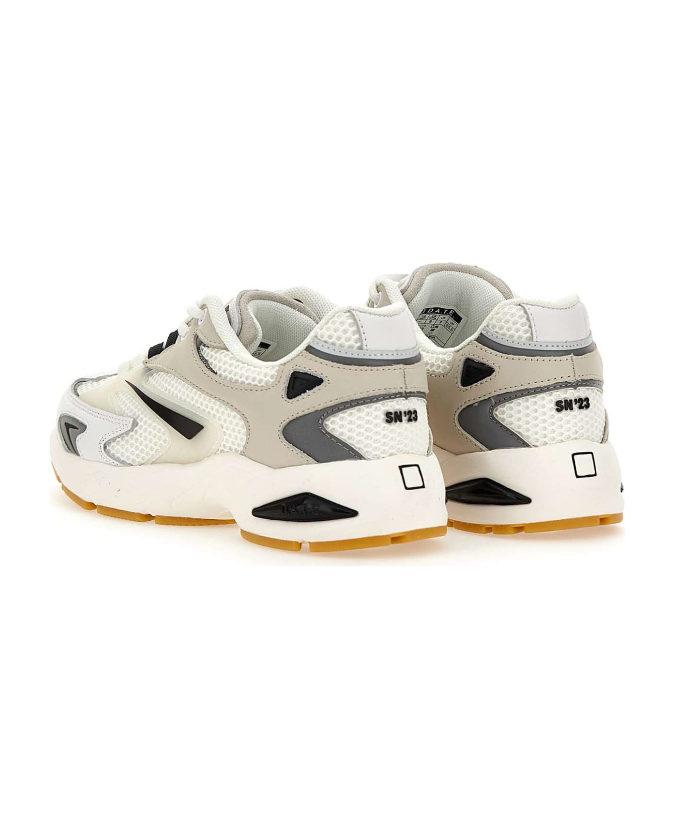 D.A.T.E. 'sn23 Mesh' Sneakers - Bianco/Grigio