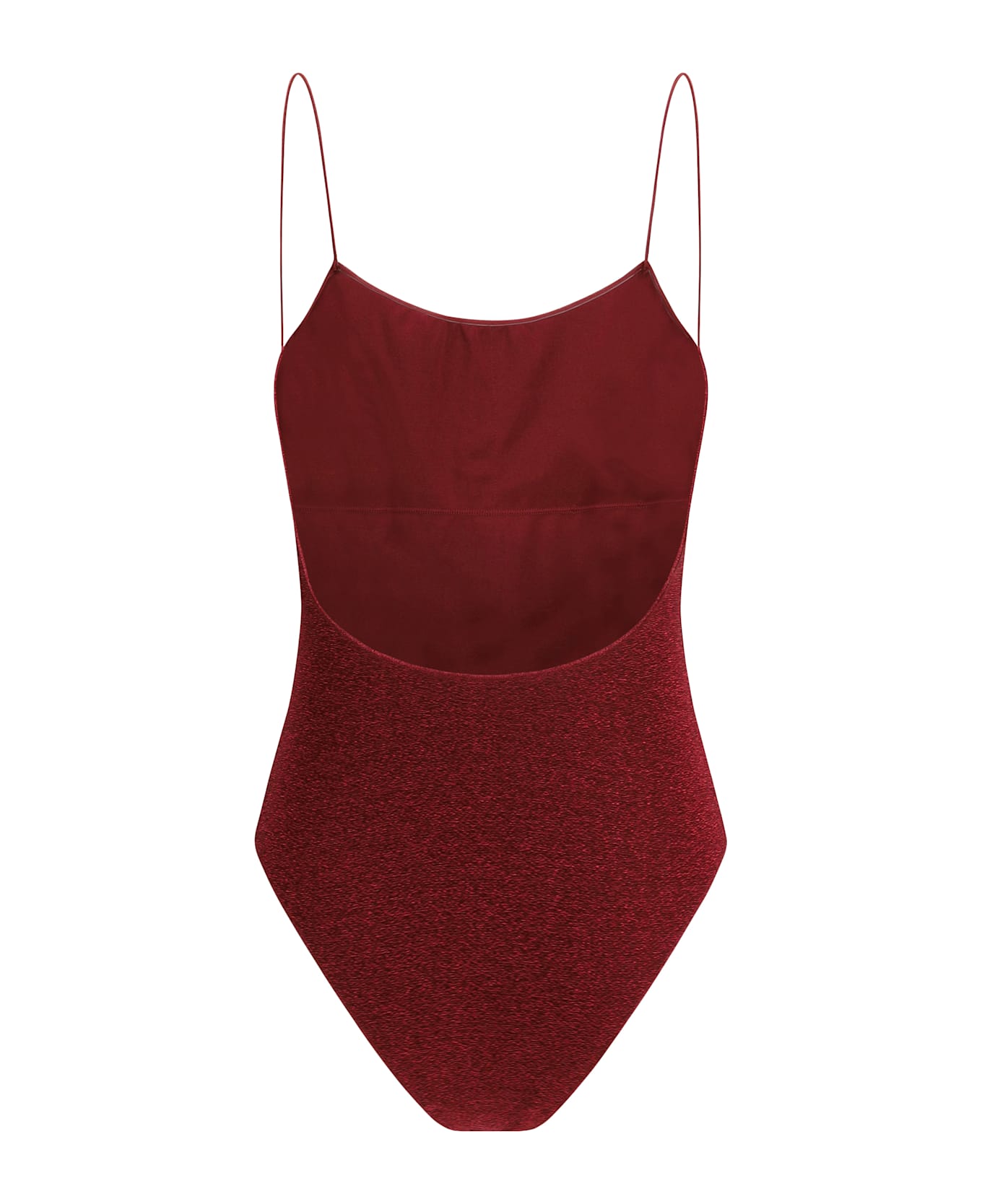Oseree Lumiere Maillot Swimsuit - Burgundy
