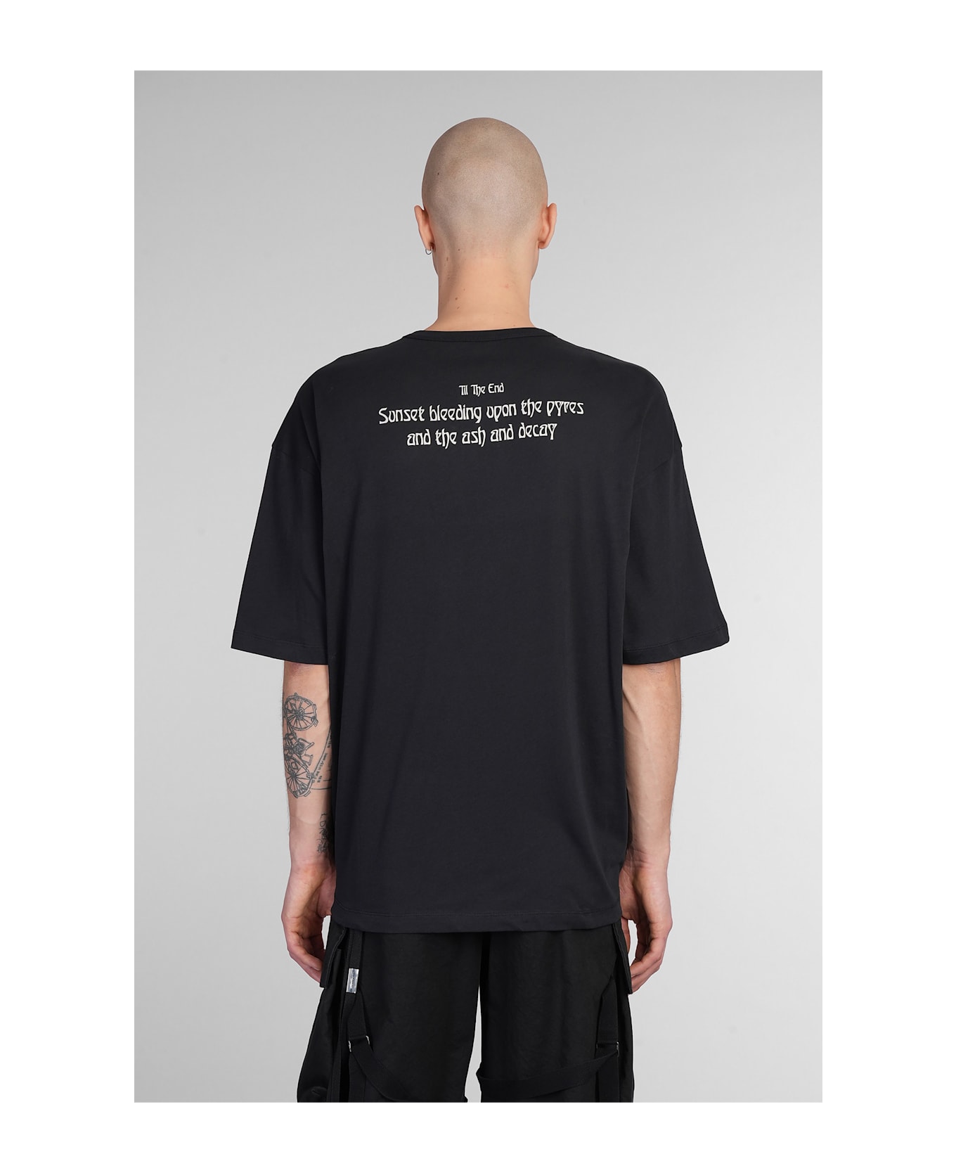 Ann Demeulemeester T-shirt In Black Cotton - black