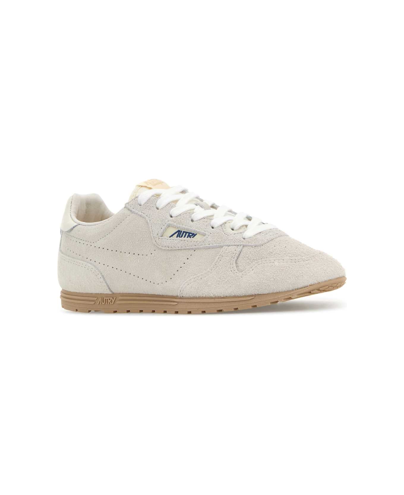 Autry Light Grey Suede Windspin Sneakers - PB01