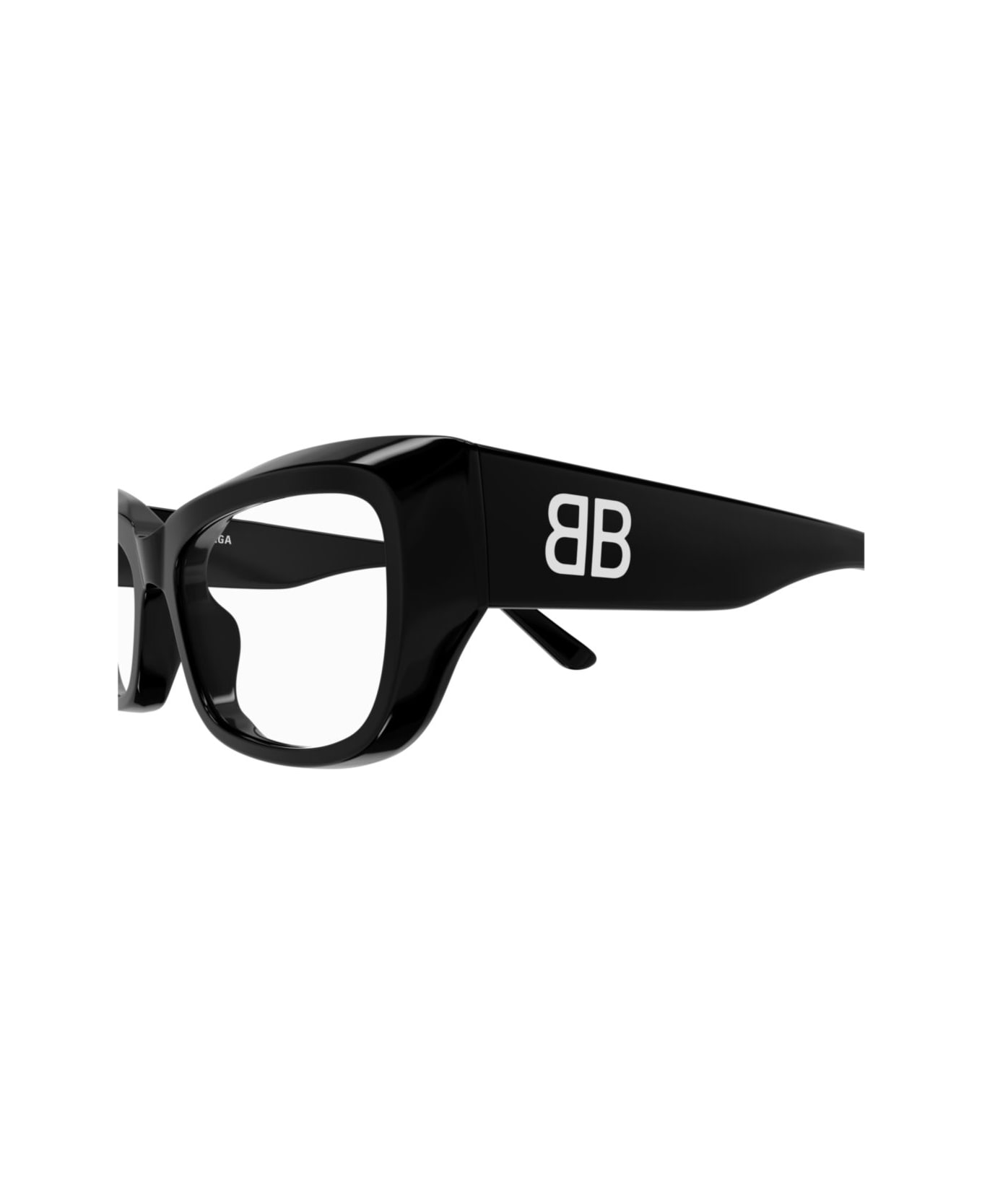 Balenciaga Eyewear Bb0399o-001black-black-transparent - BLACK-BLACK-TRANSPARENT