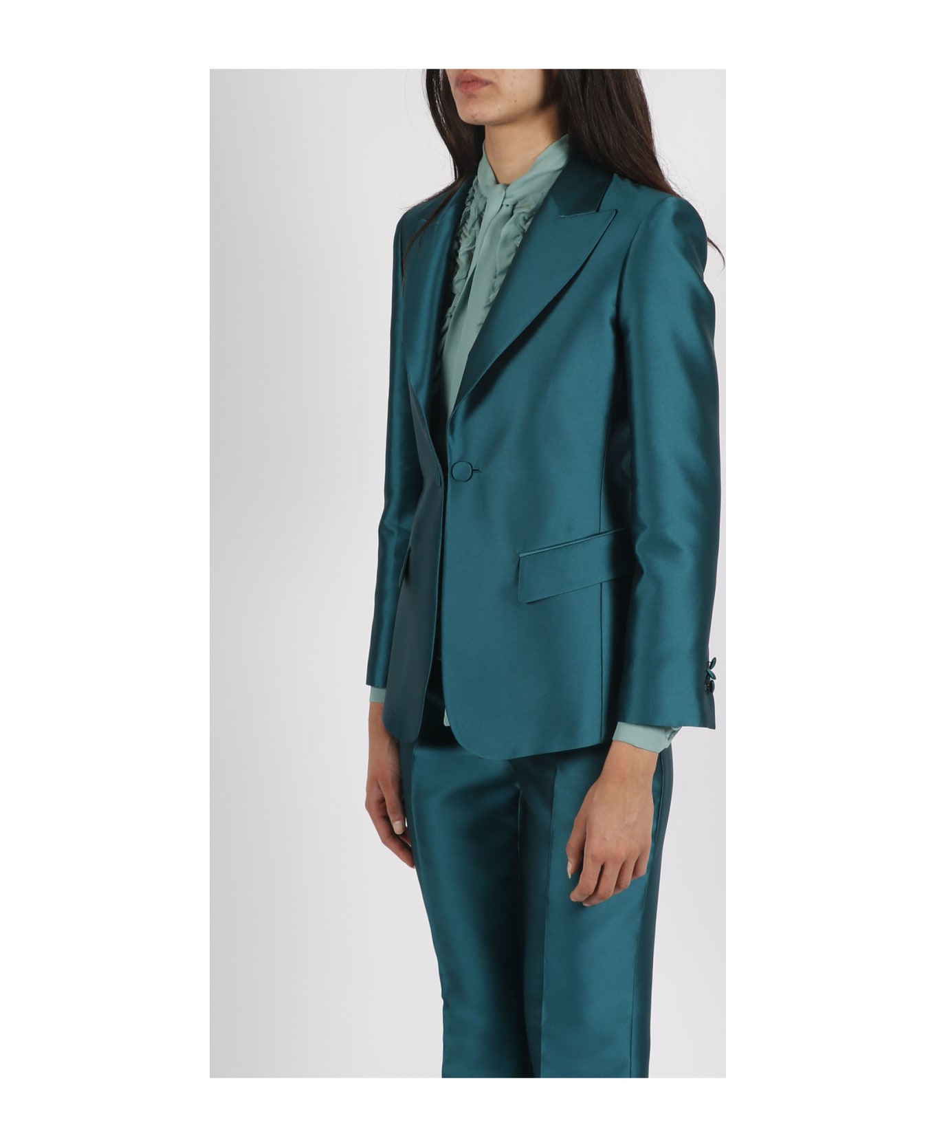 Alberta Ferretti Tailored Blazer - Blu