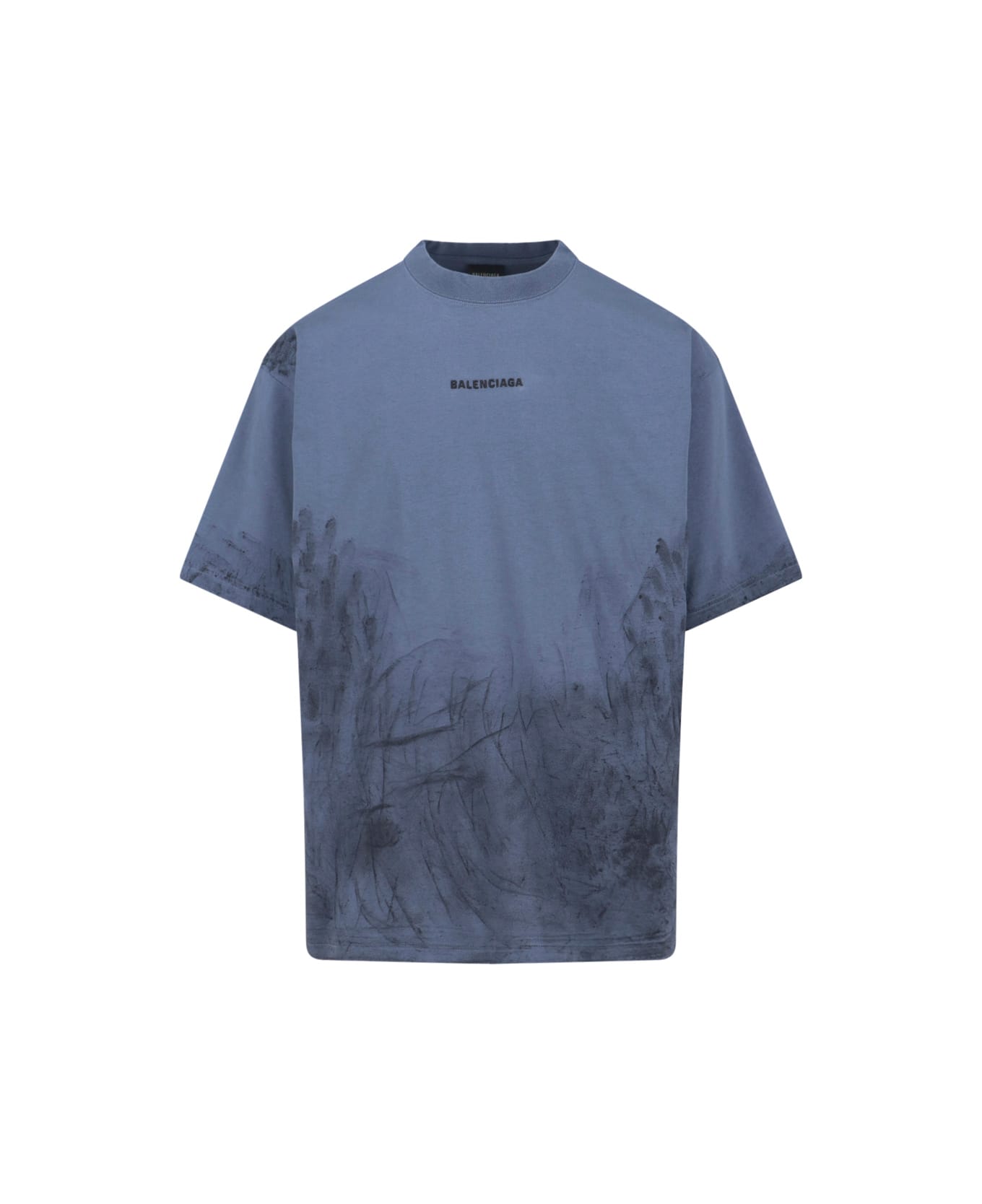 Balenciaga 
back
 T-shirt - BLUE