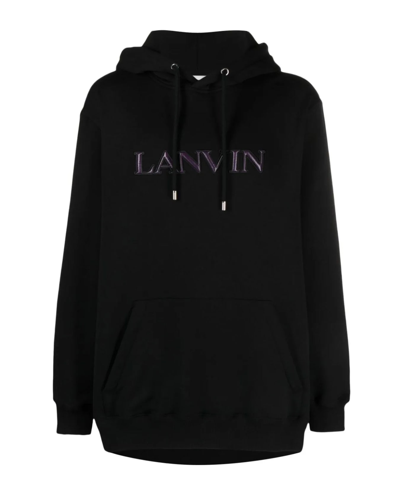 Lanvin Black Cotton Hoodie - Black